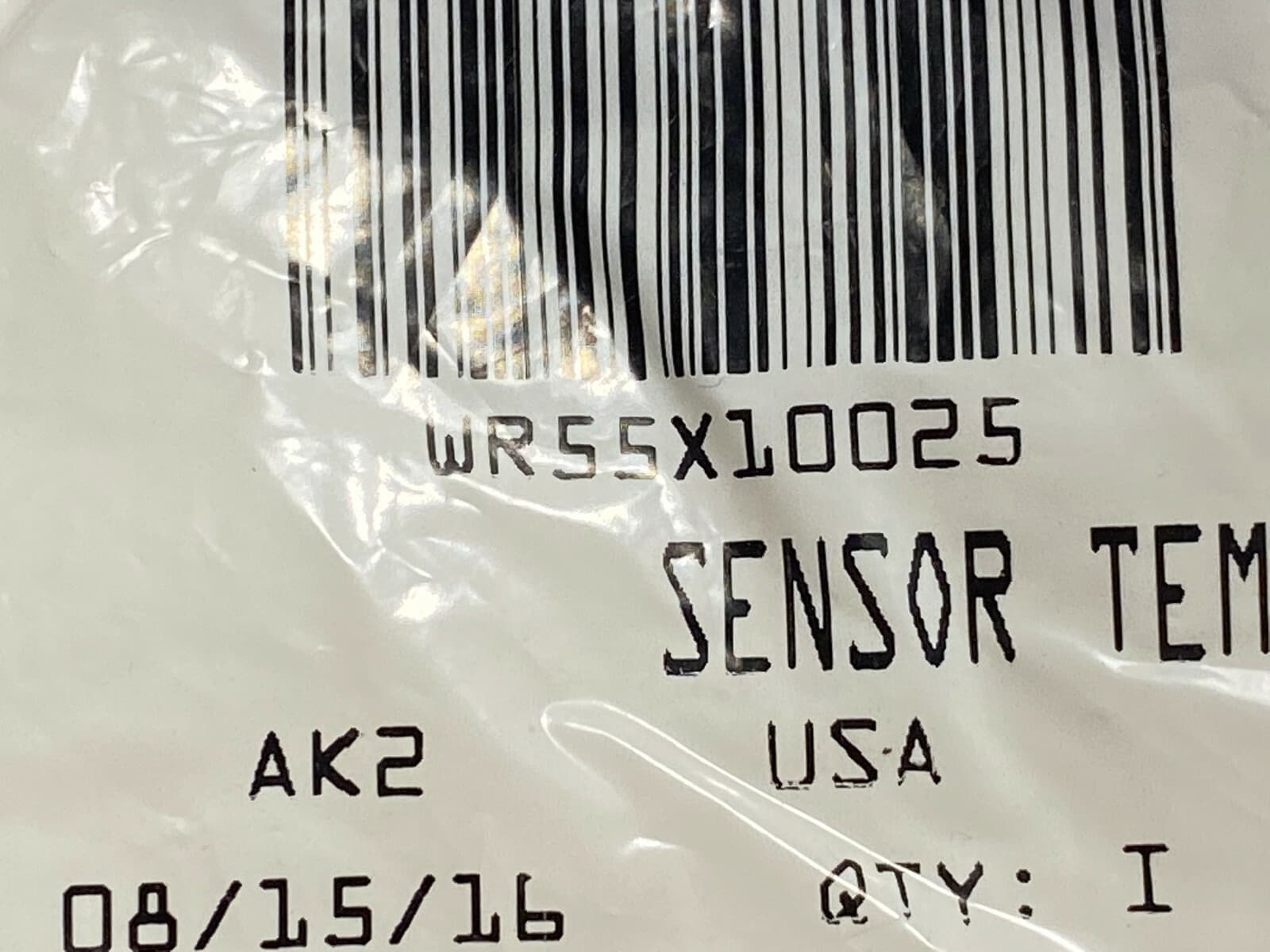 WR55X10025  New Genuine GE Refrigerator Temperature Sensor — thumbnail 3