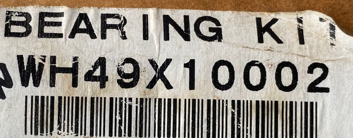 WH49X10002 Genuine GE Bearing KIT2 — thumbnail 3