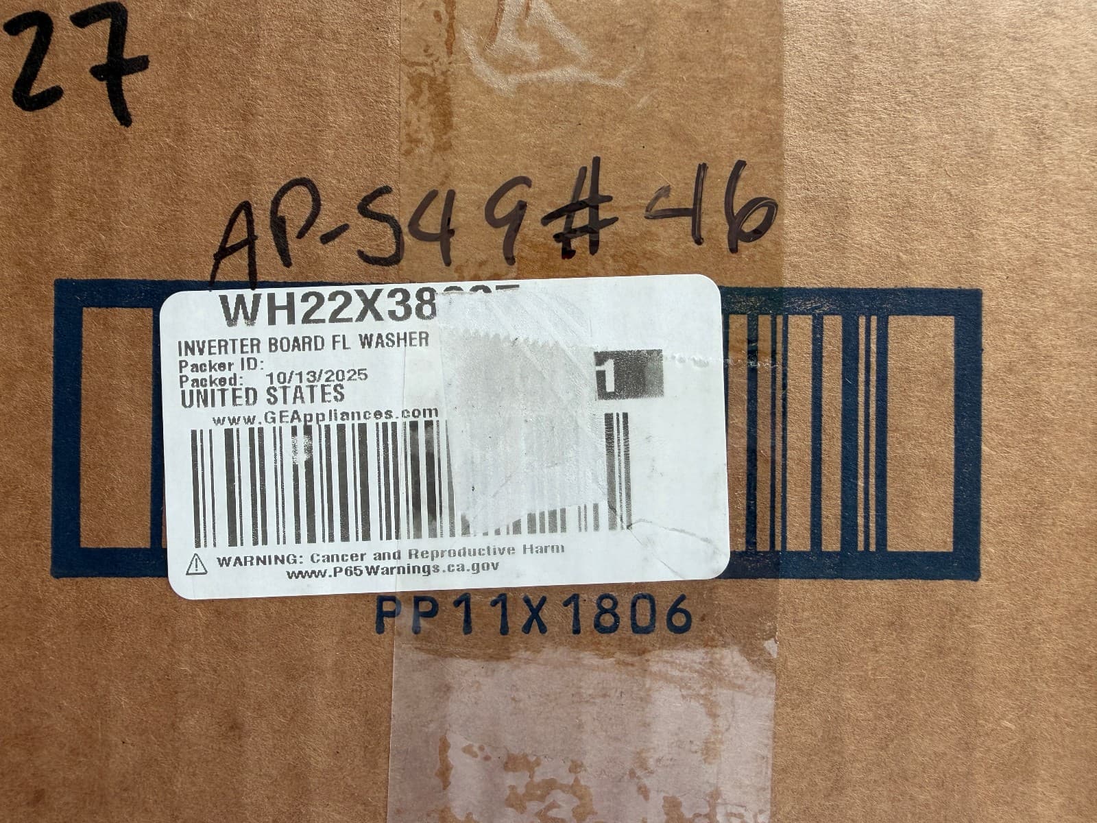 WH22X38837 OEM GE Washer Inverter Board New Genuine — thumbnail 3