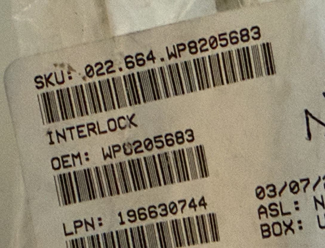 WP8205683 Whirlpool  Microwave Door Interlock Assembly OEM New Genuine — thumbnail 3