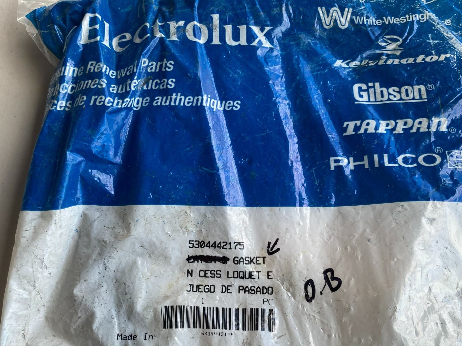Genuine Electrolux Gasket 5304442175 — thumbnail 2