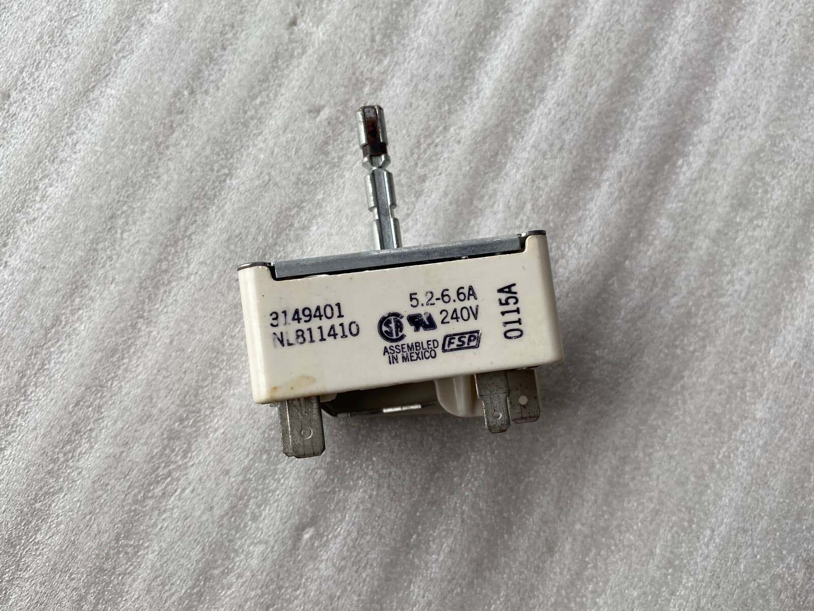 Genuine Whirlpool Range Infinite Switch 3149401