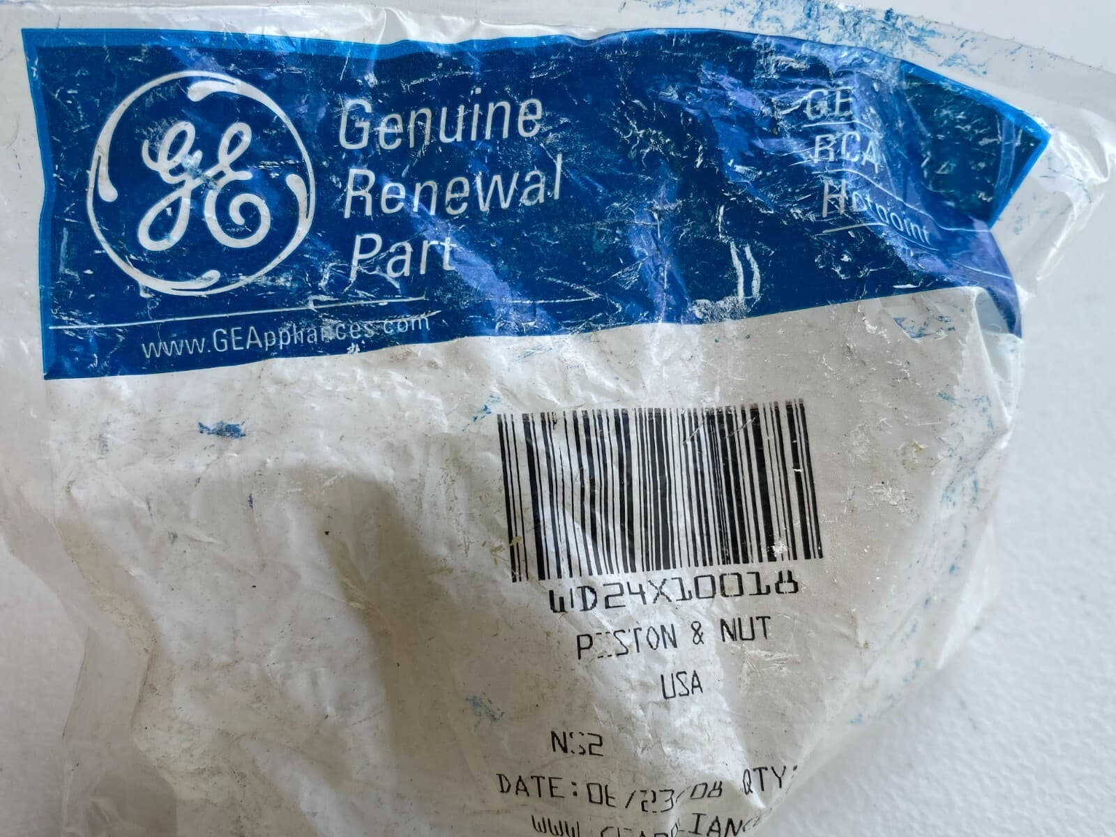 NEW Genuine OEM GE Dishwasher Piston & Nut Assembly WD24X10018 — thumbnail 3