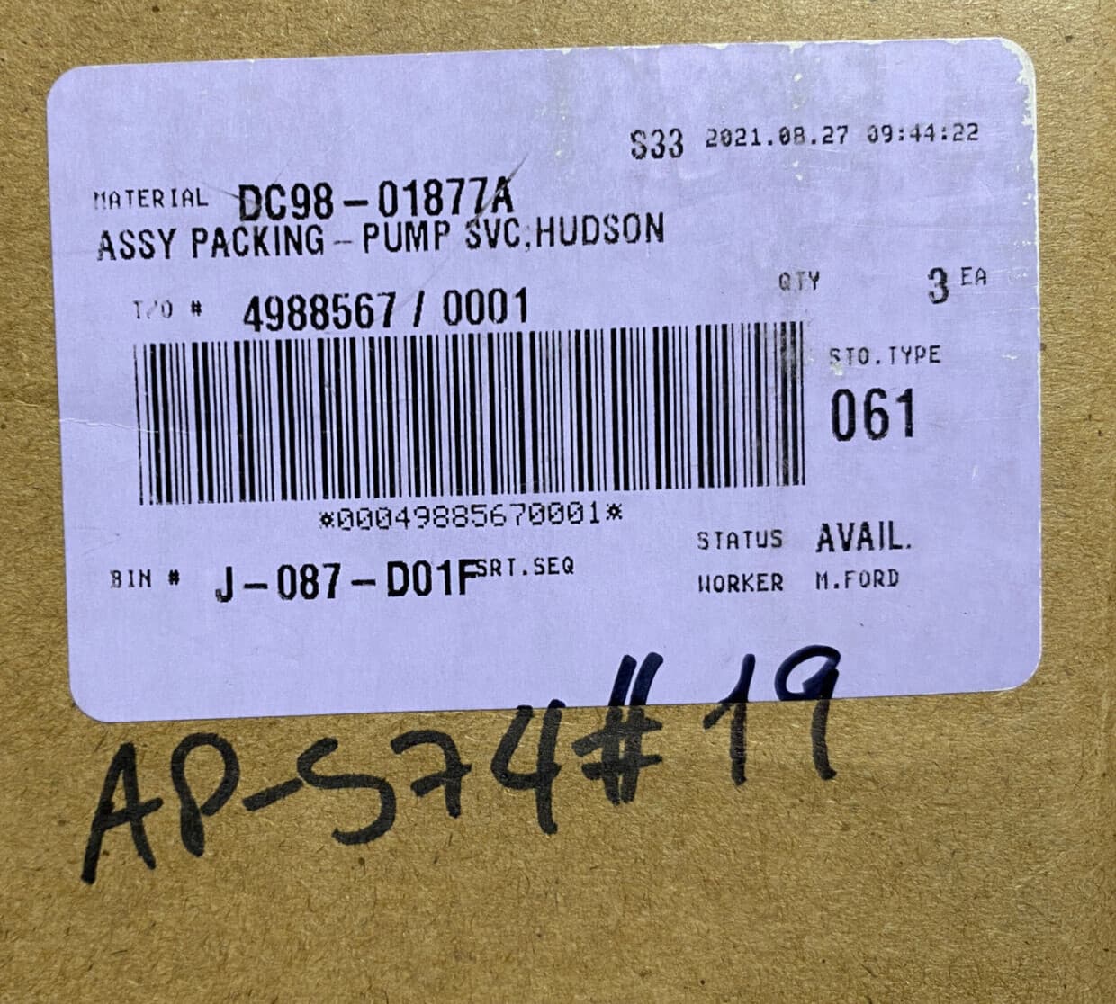 For  Samsung Washer Drain Pump Kit DC98-01877A — thumbnail 4