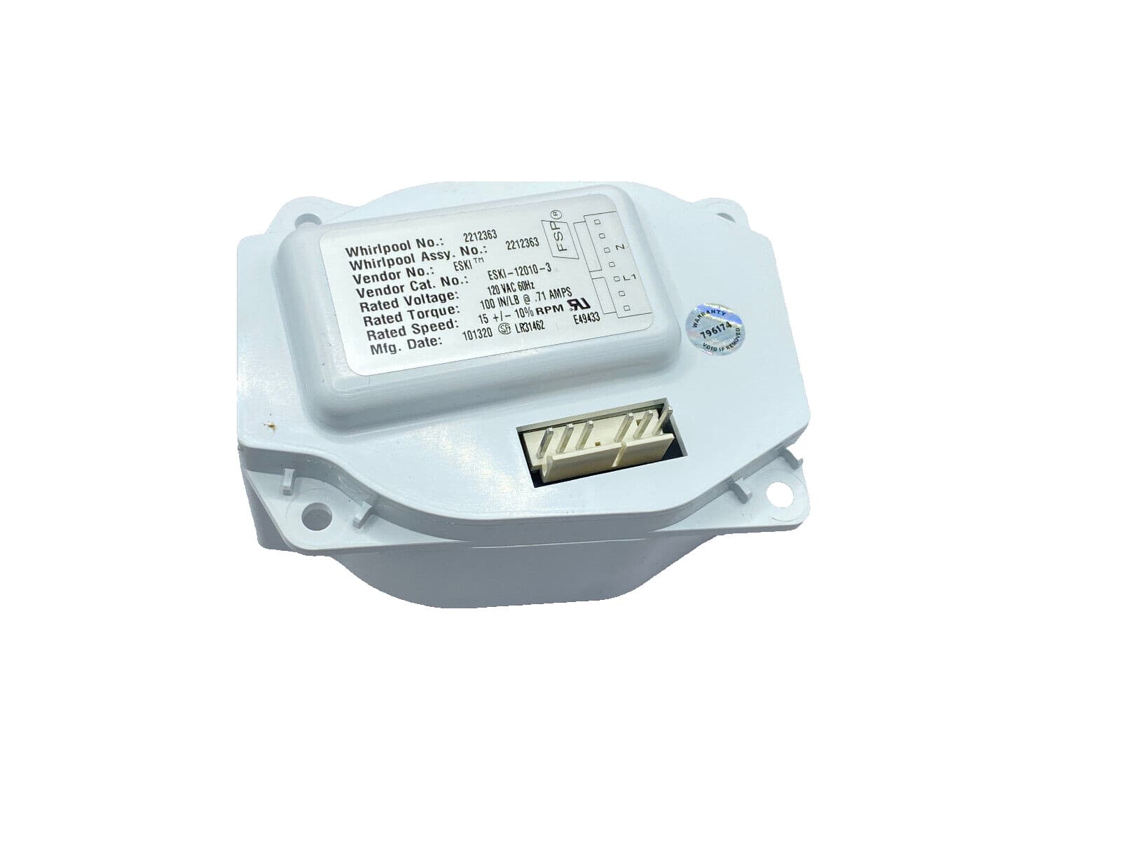 New Genuine OEM Whirlpool Refrigerator Dispenser Auger Motor WP2212363 2212363 — thumbnail 3
