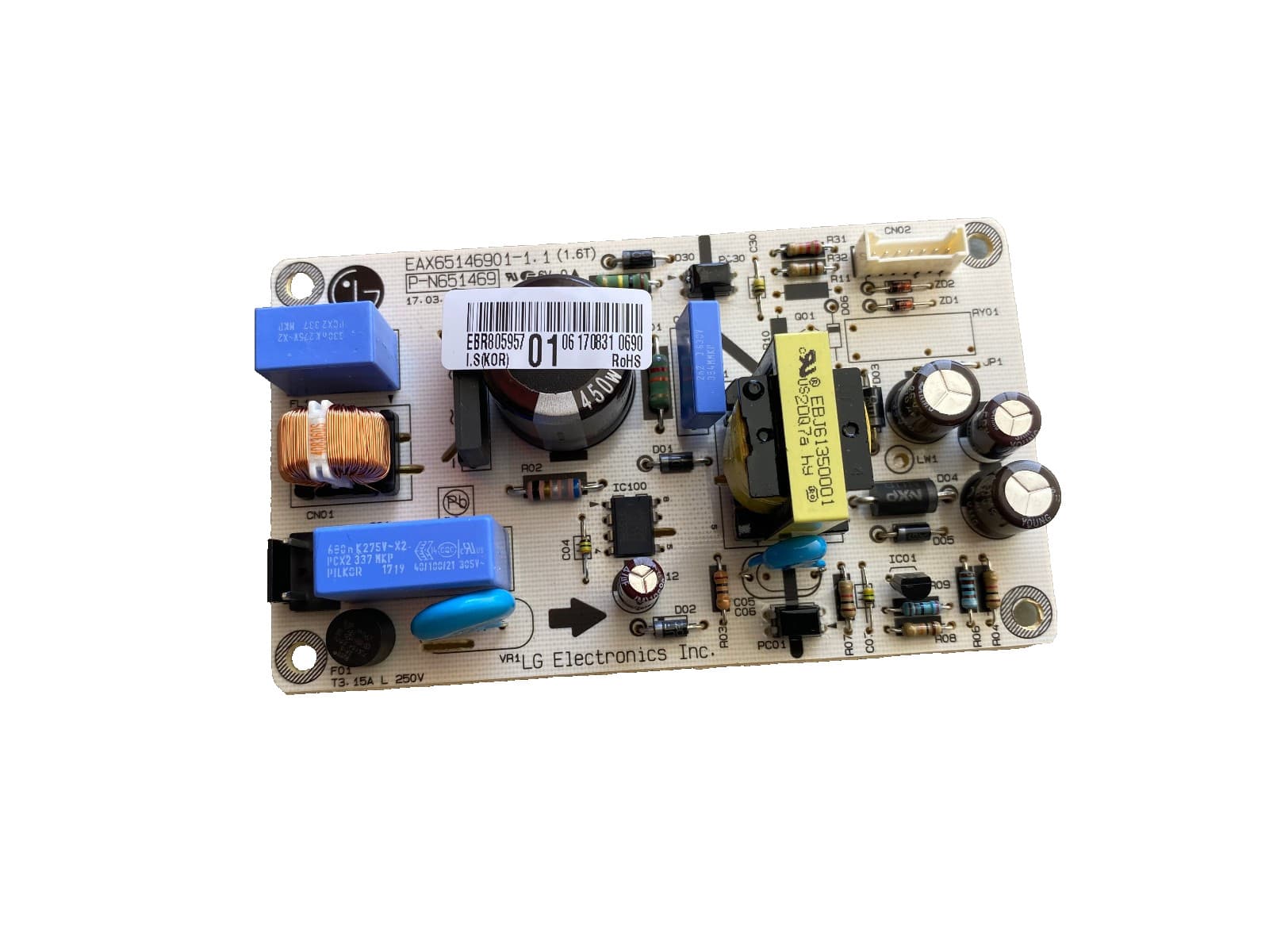 EBR80595701  OEM LG  Range Power Control Board New Genuine