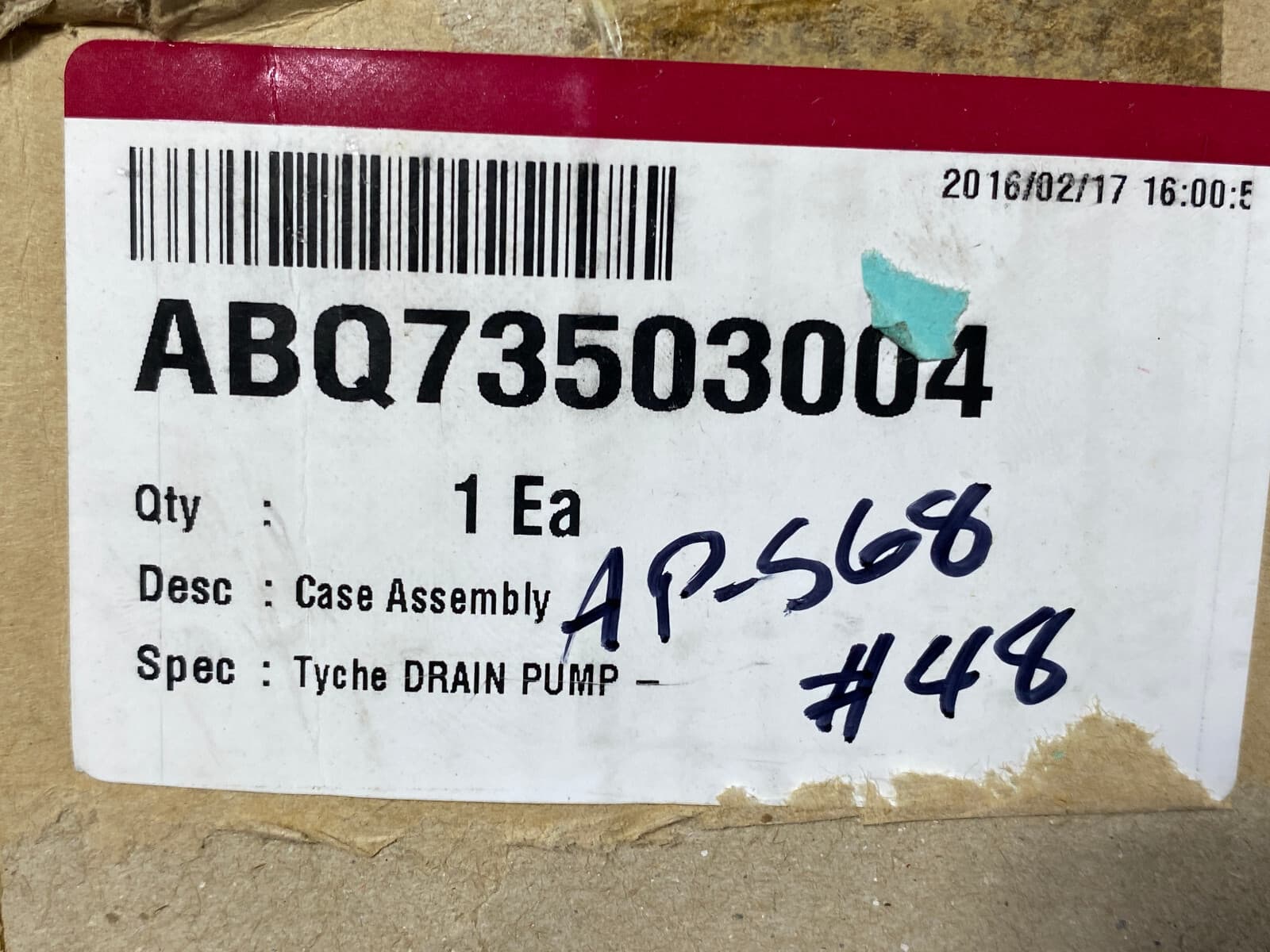New Genuine OEM LG Dishwasher Drain Pump ABQ73503004 — thumbnail 8