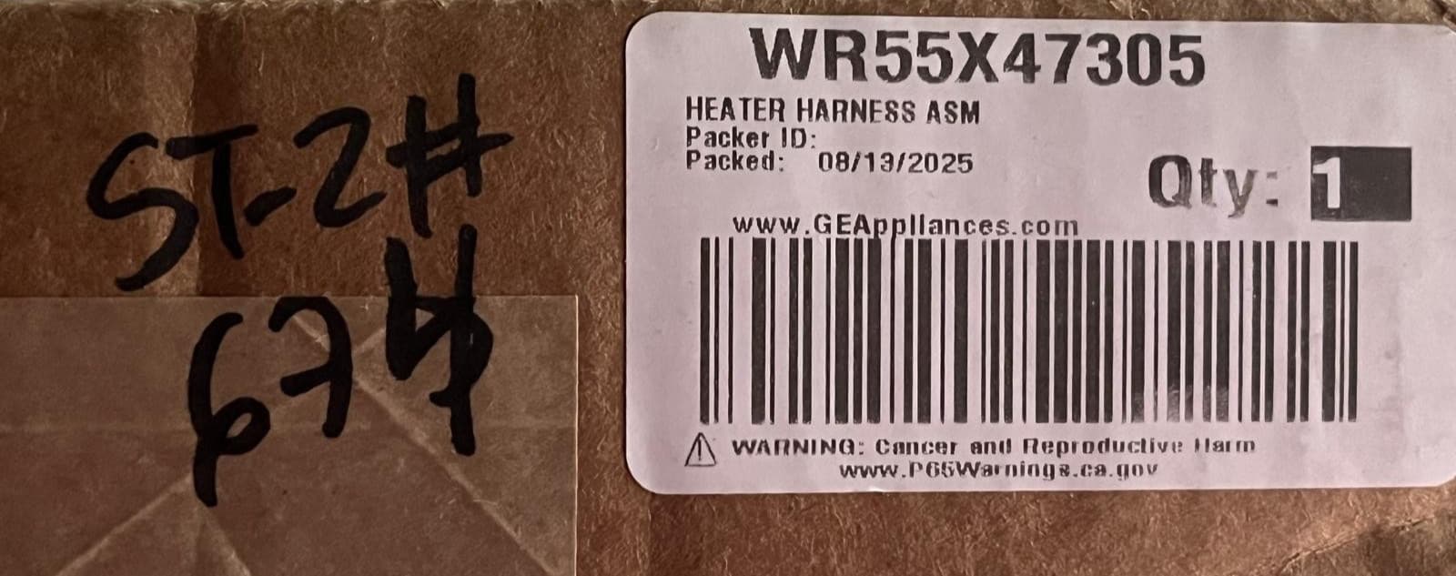 WR55X47305 OEM GE Refrigerator Heater Harness Asm  New Genuine — thumbnail 2