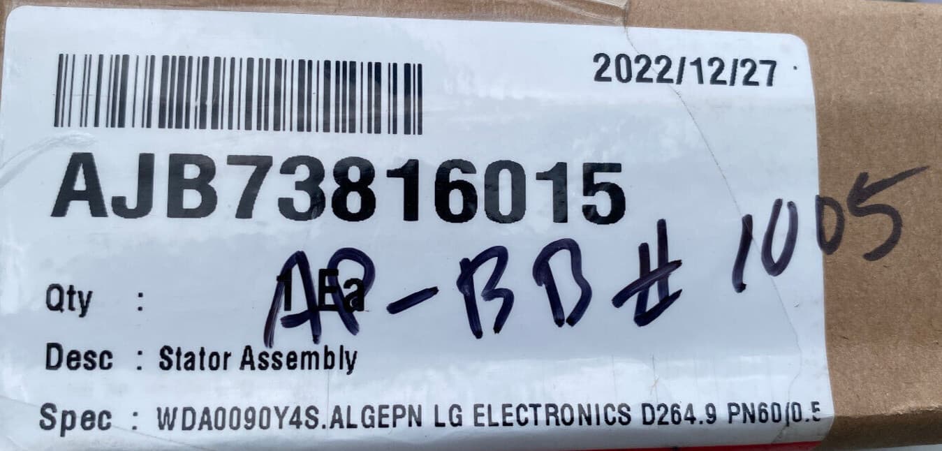 New Genuine OEM LG Washer Stator Assembly WT7100CW/00  AJB73816015 — thumbnail 3