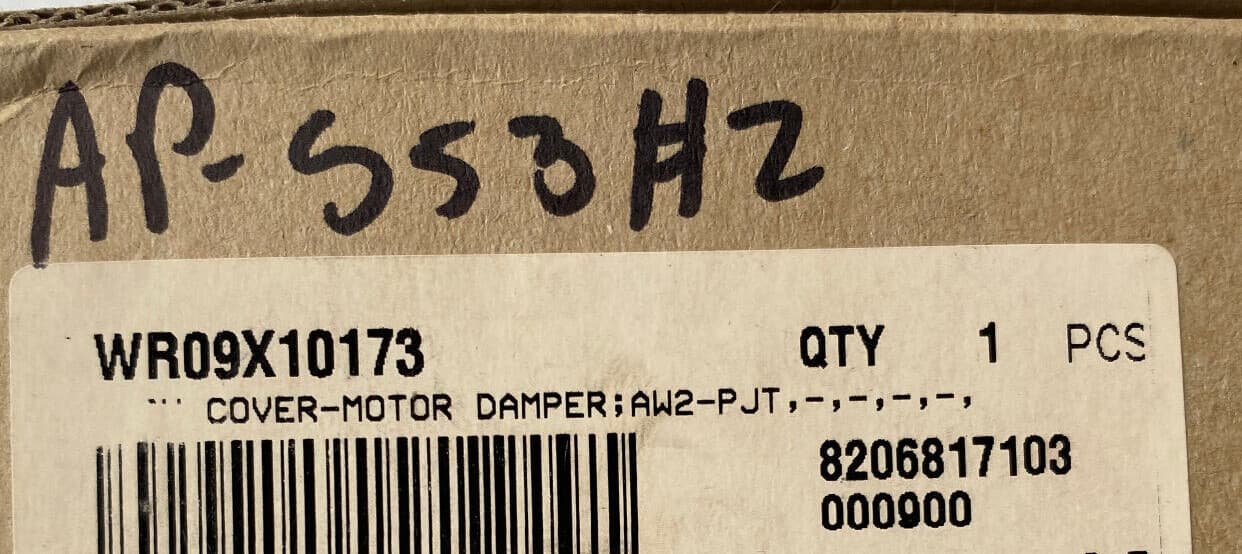 New Genuine GE Refrigerator Damper Motor Cover WR09X10173 — thumbnail 4
