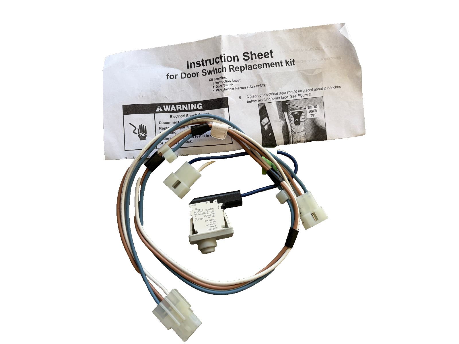 W10702726 OEM   Whirlpool Dryer Door Switch New Genuine