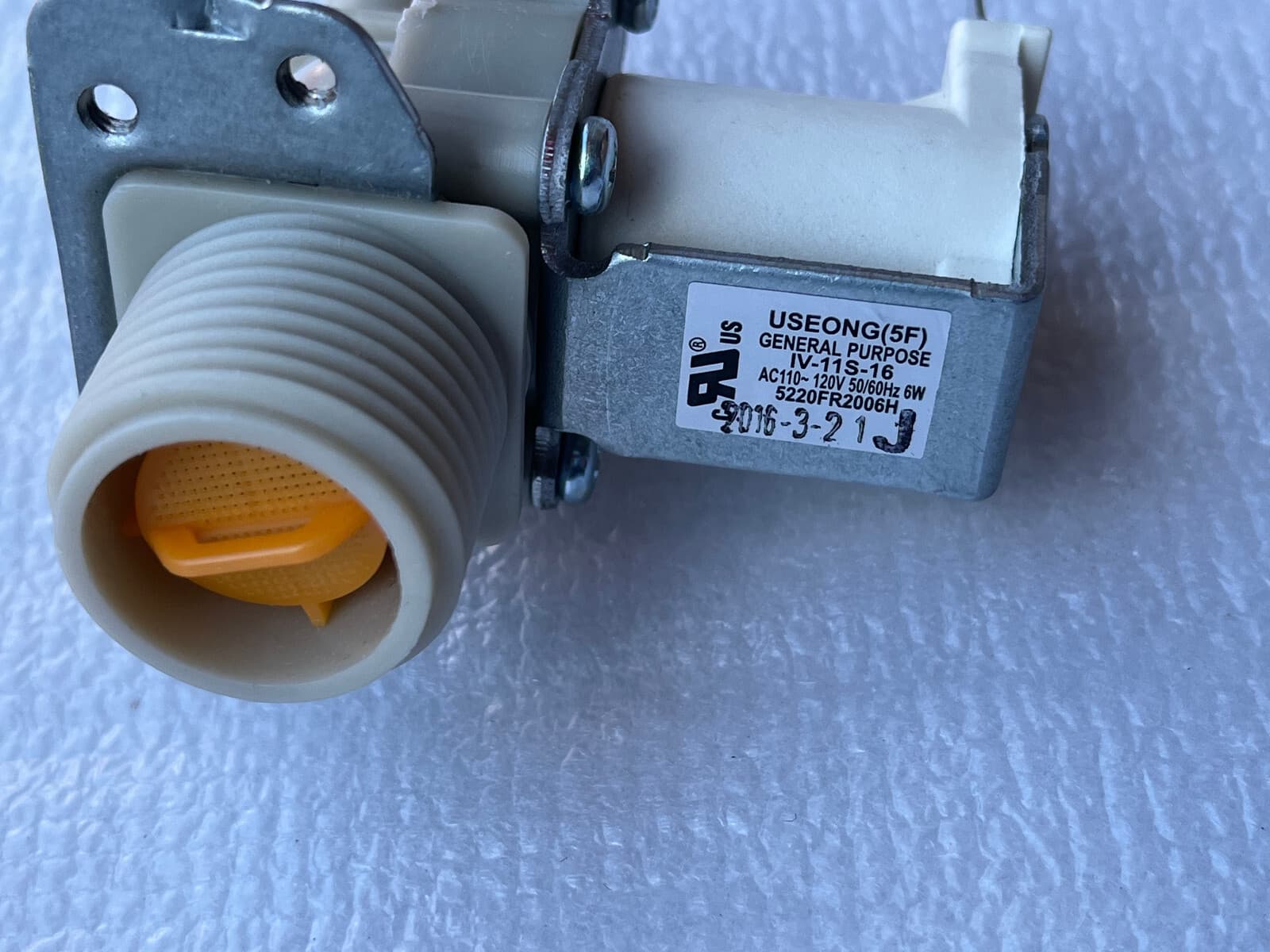 Genuine LG Washer Water Inlet Valve Assembly 5220FR2006H — thumbnail 3