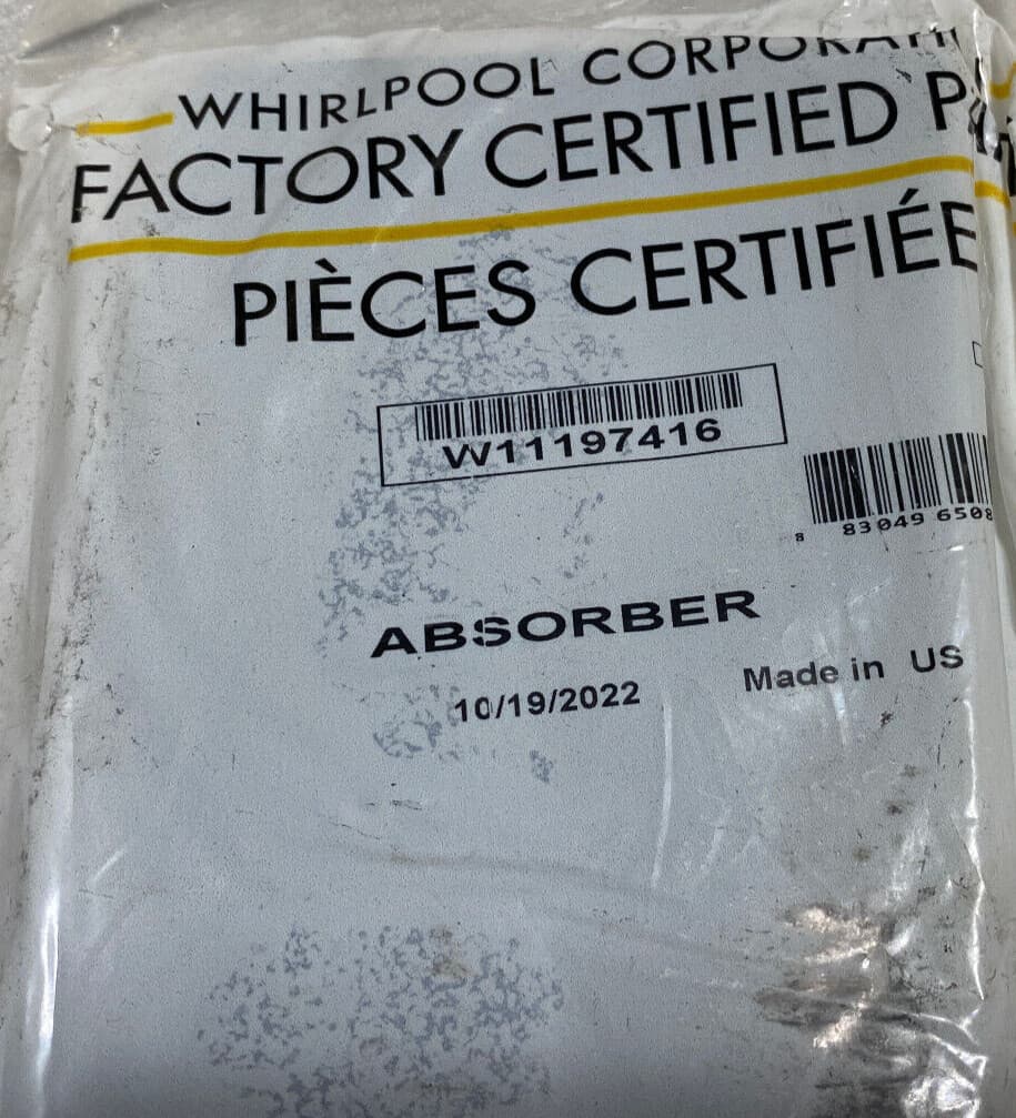 New Genuine Whirlpool Absorber W11197416 — thumbnail 3