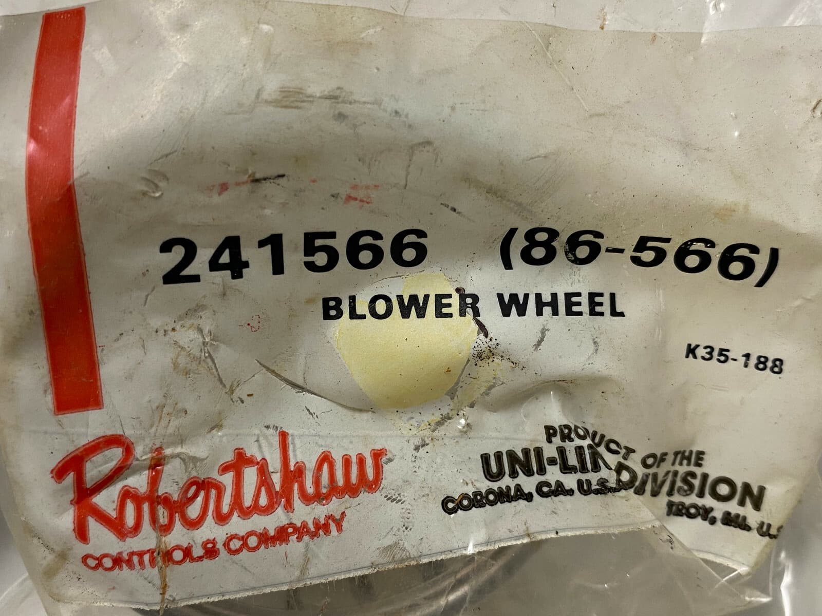 Genuine OEM Robertshaw Wheel-Blower 241566 — thumbnail 3