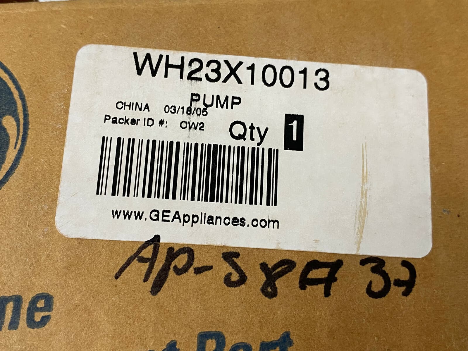 WH23X10013 OEM  GE Washer Drain Pump NEW Genuine — thumbnail 13