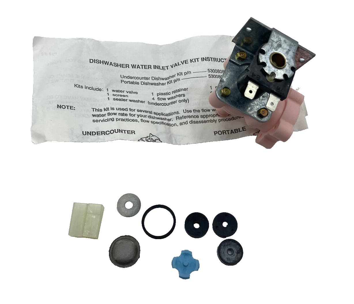 Genuine OEM Frigidaire Dishwasher Water Inlet Valve Kit 5300808960 — thumbnail 2