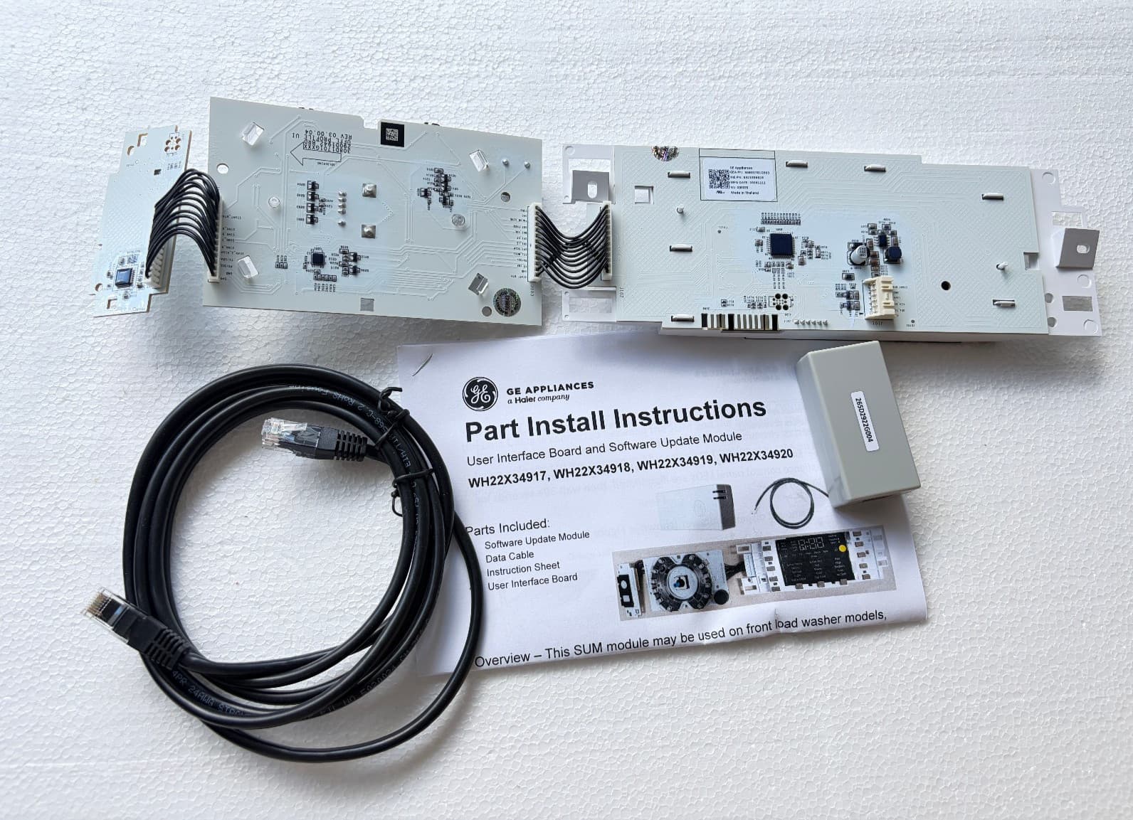 WH22X34919 GE  Washer User Interface Control Board New OEM  Genuine — thumbnail 2