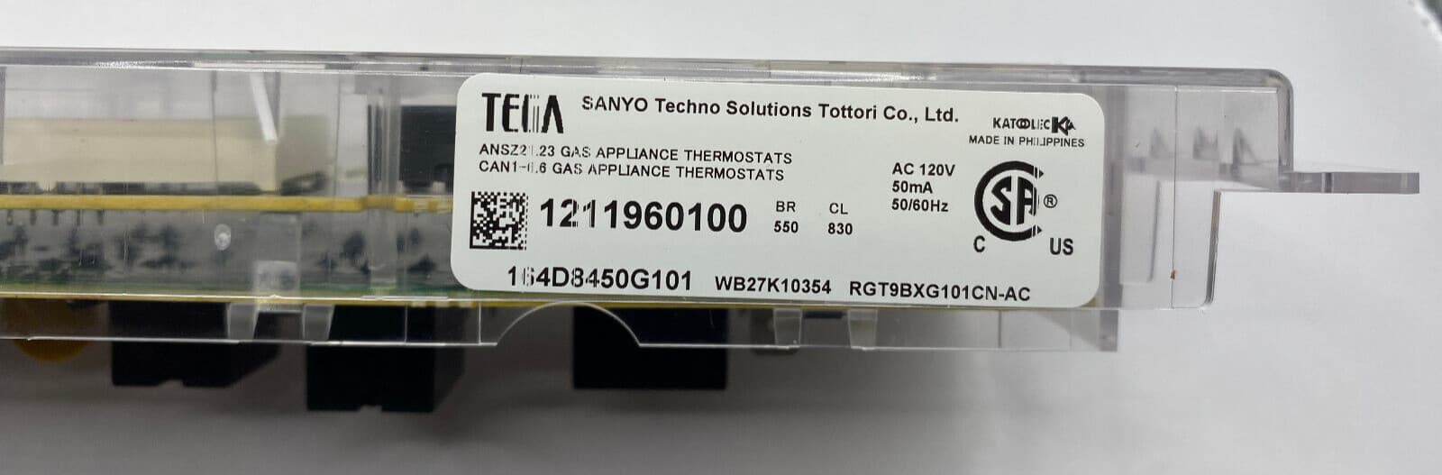 Genuine OEM GE Gas Range Clock Control WB27K10354 — thumbnail 2