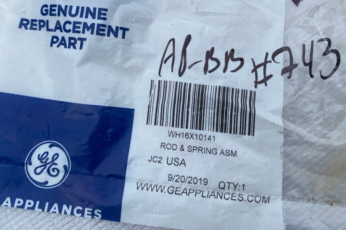 New Genuine GE Washer Rod and Spring Asm WH16X10141 — thumbnail 2