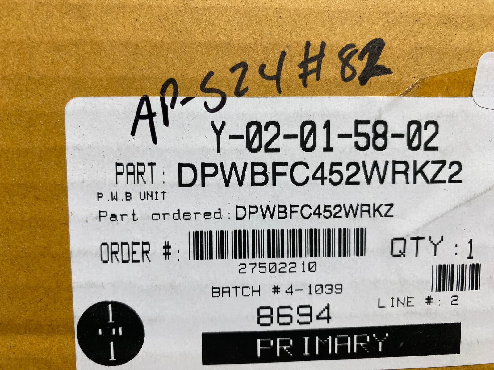 New Genuine OEM  Sharp Microwave Control Board DPWBFC452WRKZ2 — thumbnail 4
