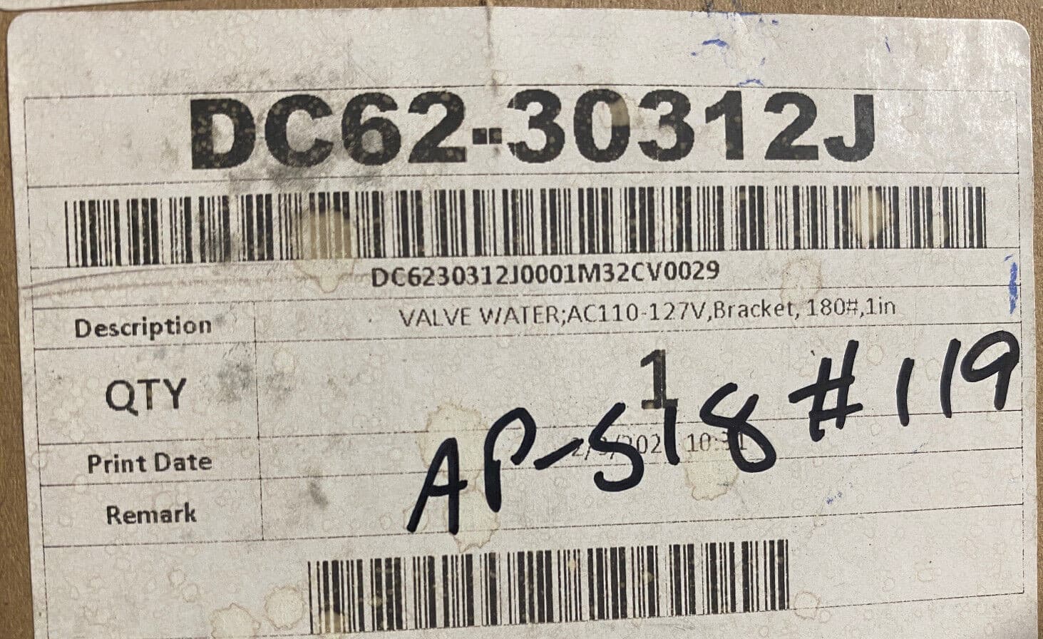 New Genuine OEM Samsung Washer Water Inlet Valve DC62-30312J — thumbnail 11