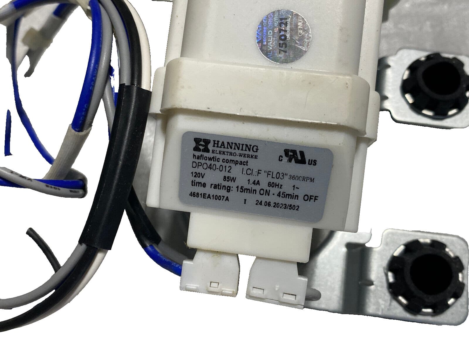Genuine OEM LG Washer Pump Assembly Drain 5859EA1004P — thumbnail 2