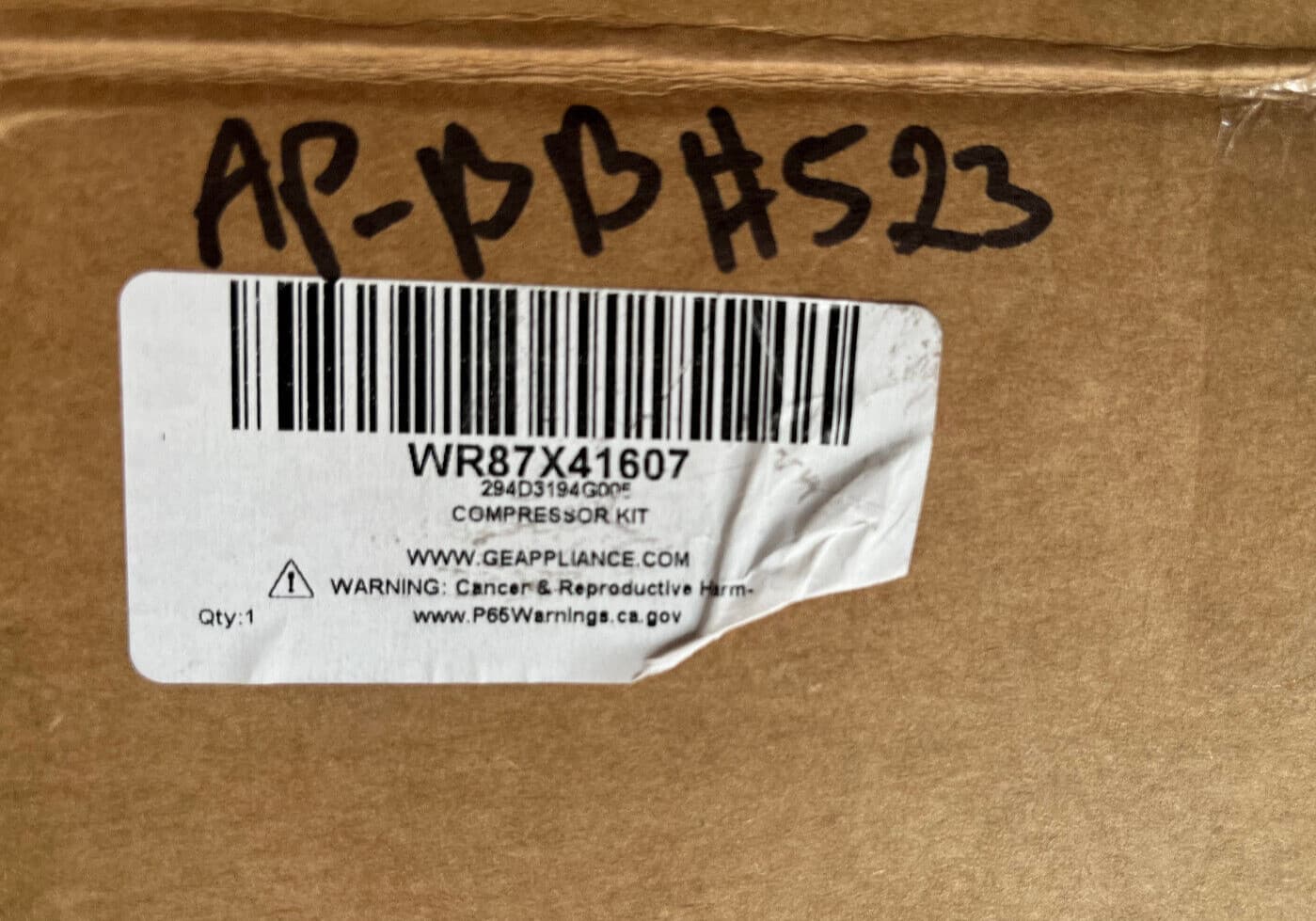 WR87X41607  OEM GE Refrigerator  Compressor Meizhi Kit  EZ80H1Y-U New Genuine — thumbnail 9