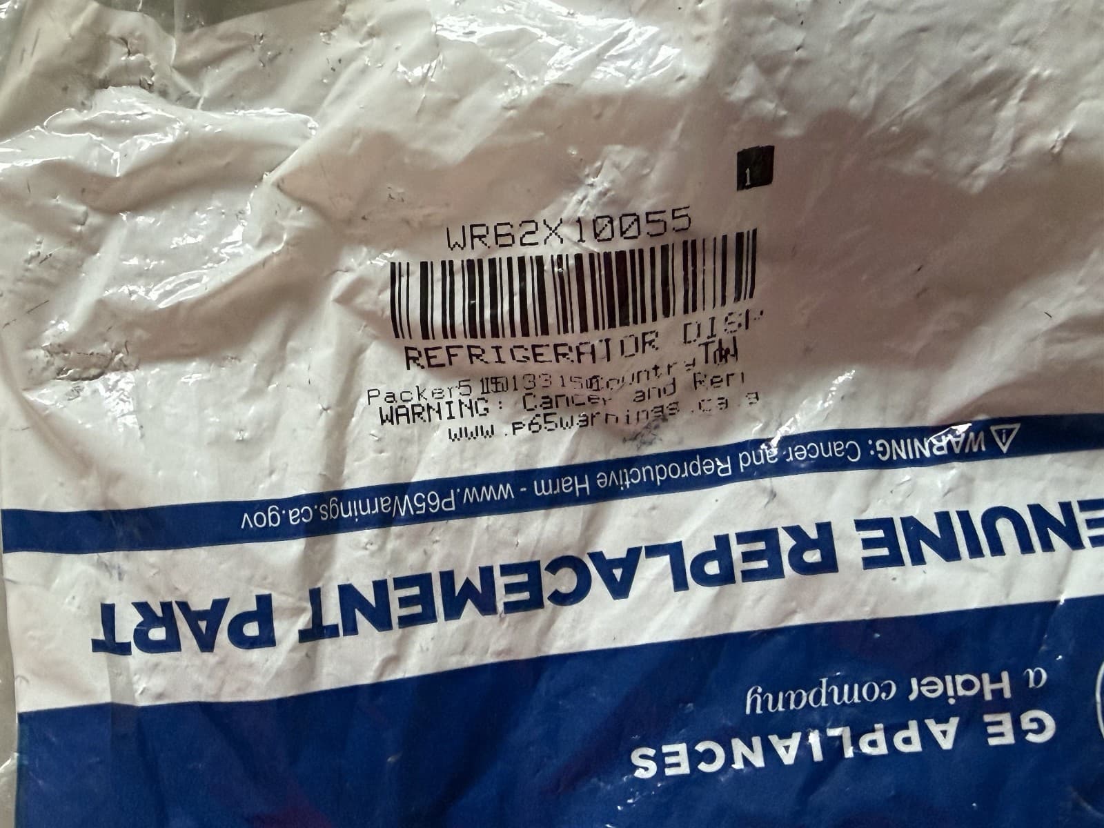 WR62X10055 GE Refrigerator Ice Dispenser Solenoid OEM New Genuine — thumbnail 2