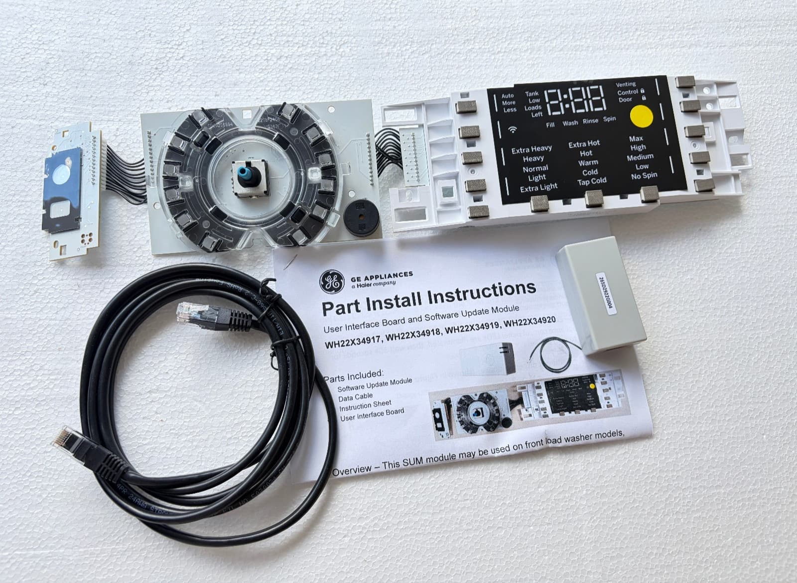 WH22X34919 GE  Washer User Interface Control Board New OEM  Genuine