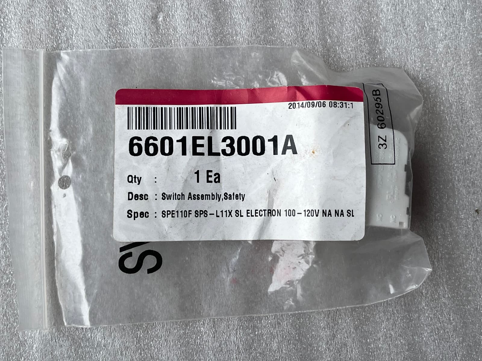 New Genuine LG Door Switch Assembly 6601EL3001A — thumbnail 4