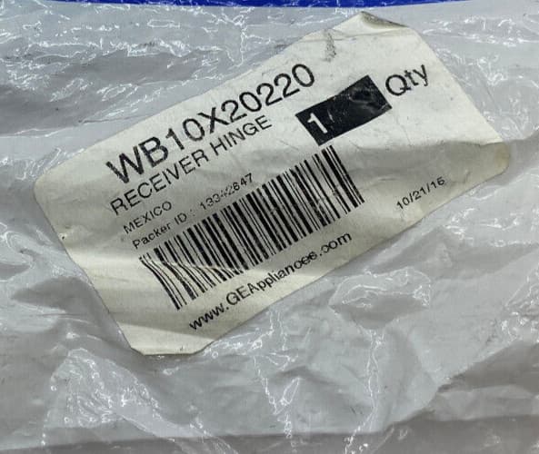 New Genuine OEM GE Range Range Hinge WB10X20220 — thumbnail 2