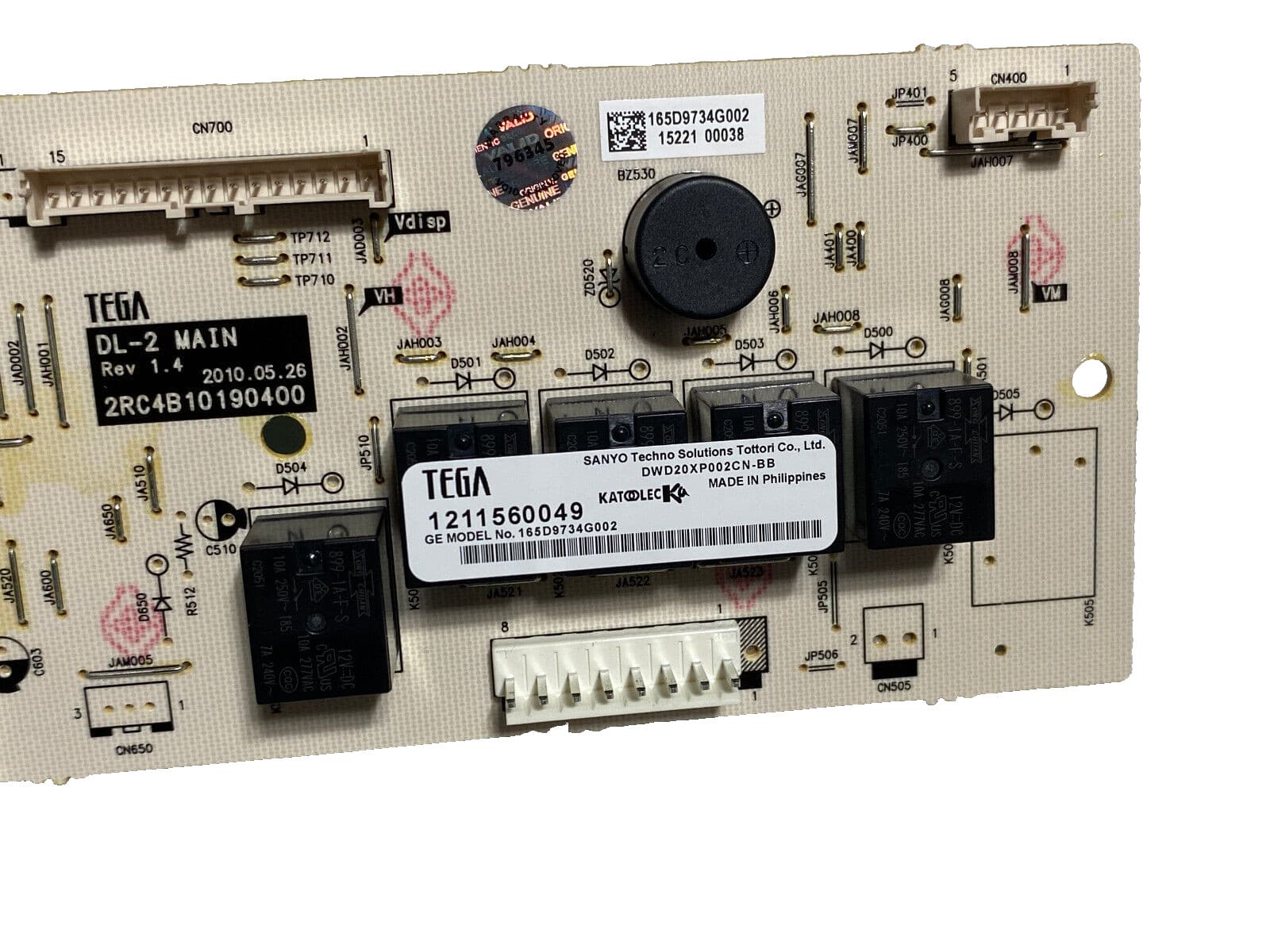 New Genuine OEM GE Dishwasher Kit-Main & Tactile Board WD21X10408 — thumbnail 2