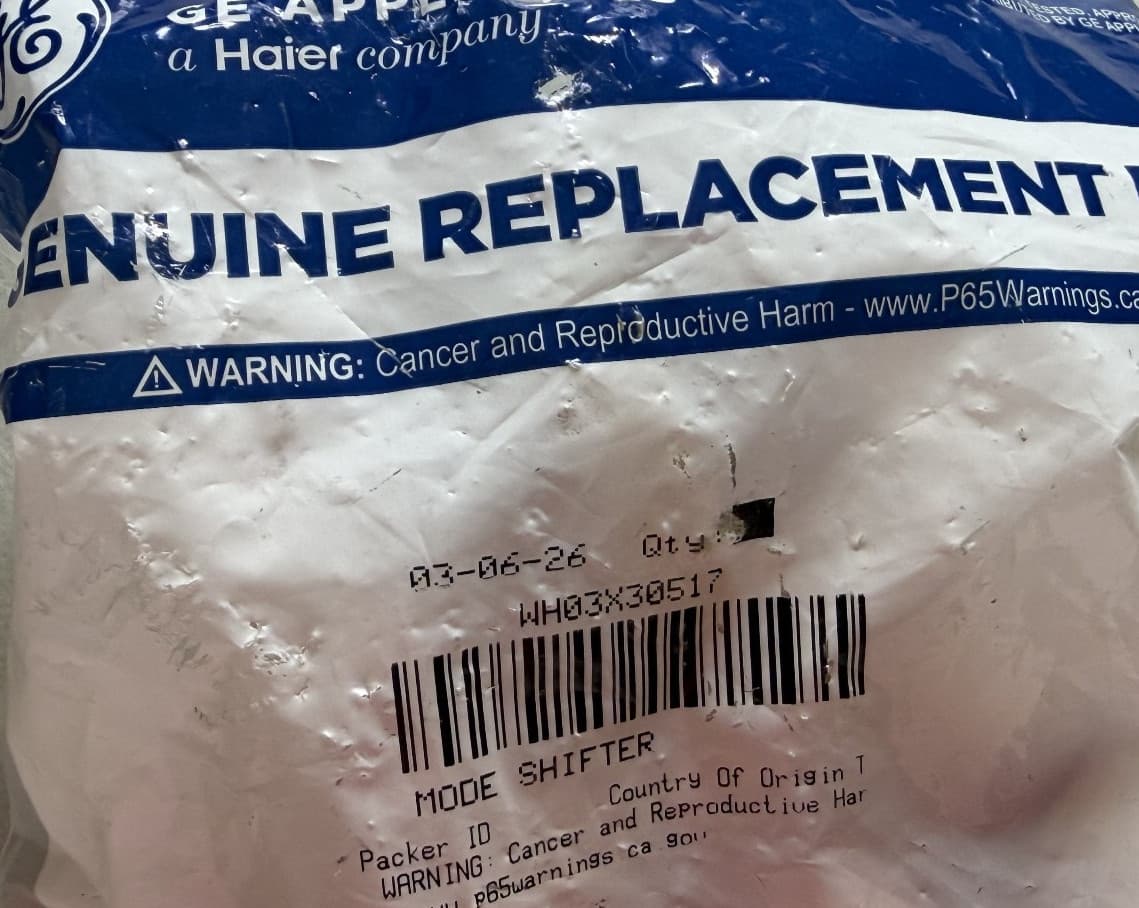 WH03X30517 GE Washer Shift Actuator OEM New Genuine — thumbnail 4