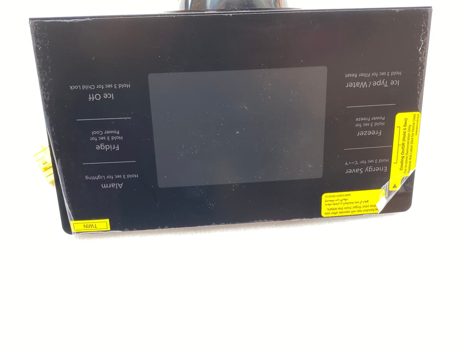 New Genuine Samsung Refrigerator Dispenser Cover Assembly (Black) DA97-12675S — thumbnail 2