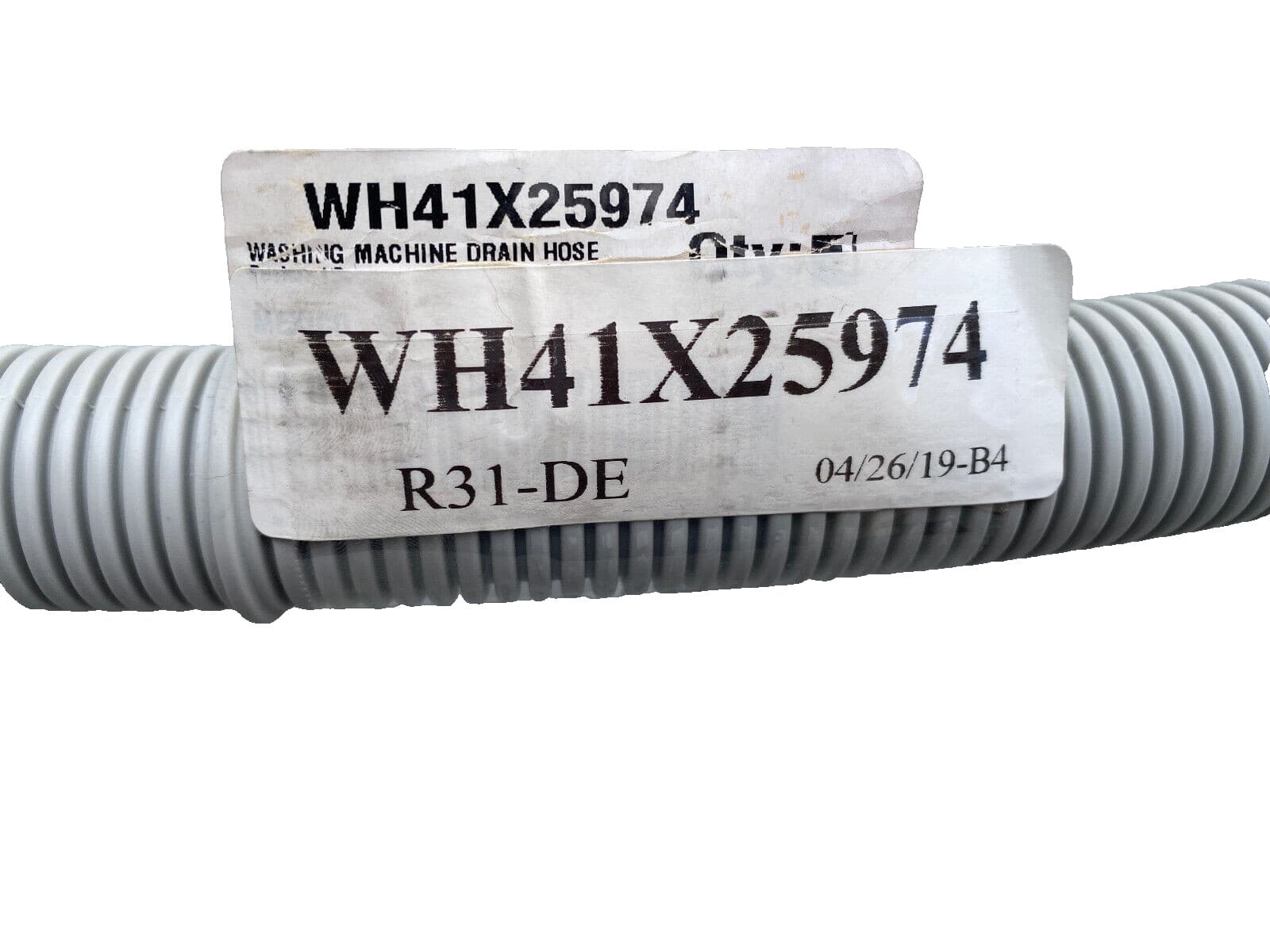 New Genuine OEM GE Washer External Drain Hose WH41X25974 — thumbnail 3