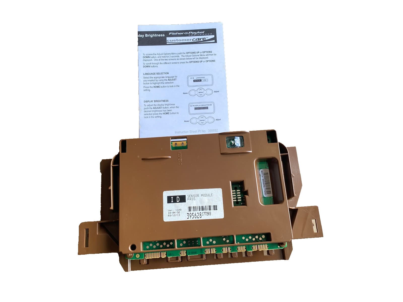 New Genuine OEM Fisher & Paykel Dryer Sensor Module  DE62T27GW2-96148-A 395628P