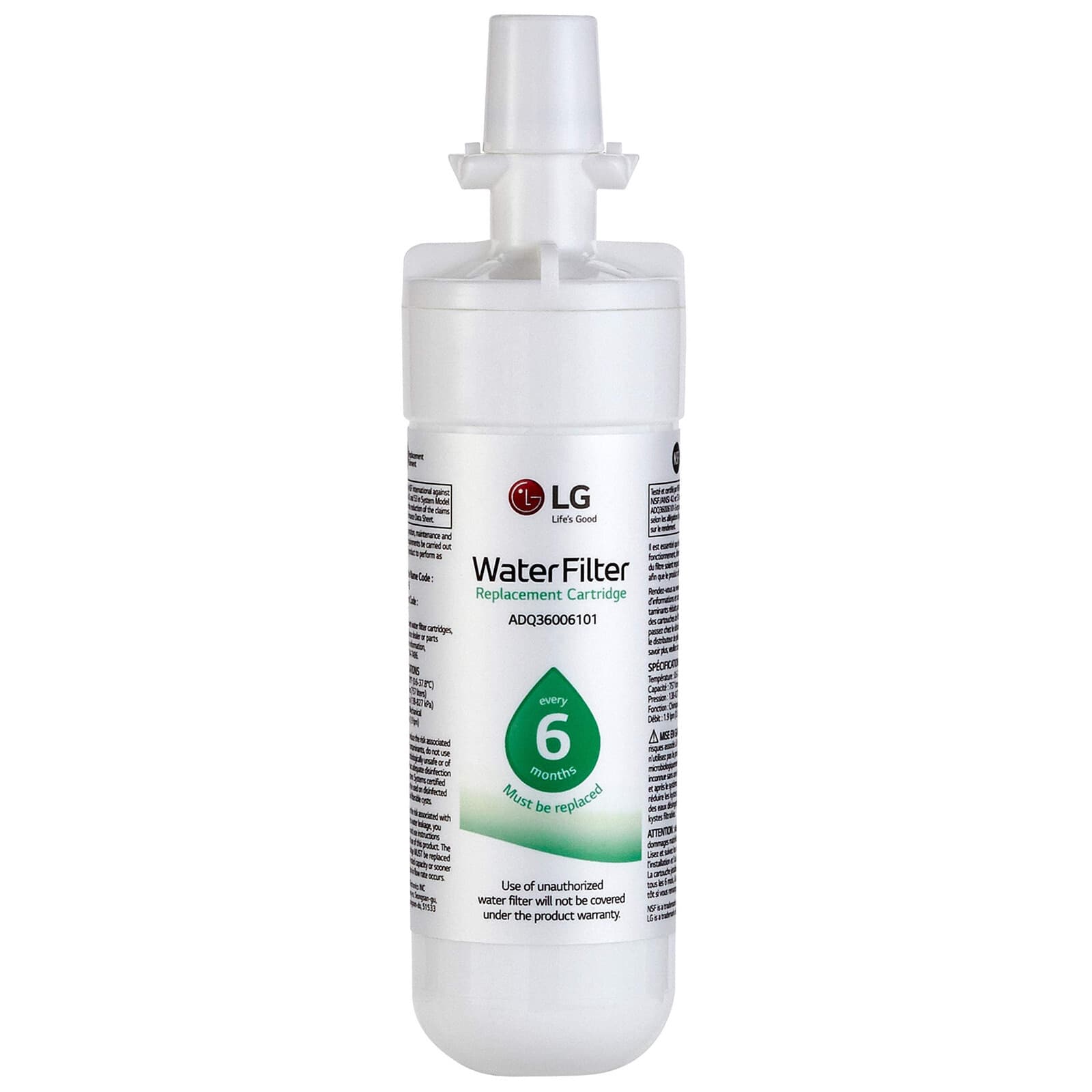 New Genuine OEM LG Refrigerator Water Filter LT700P ADQ36006101