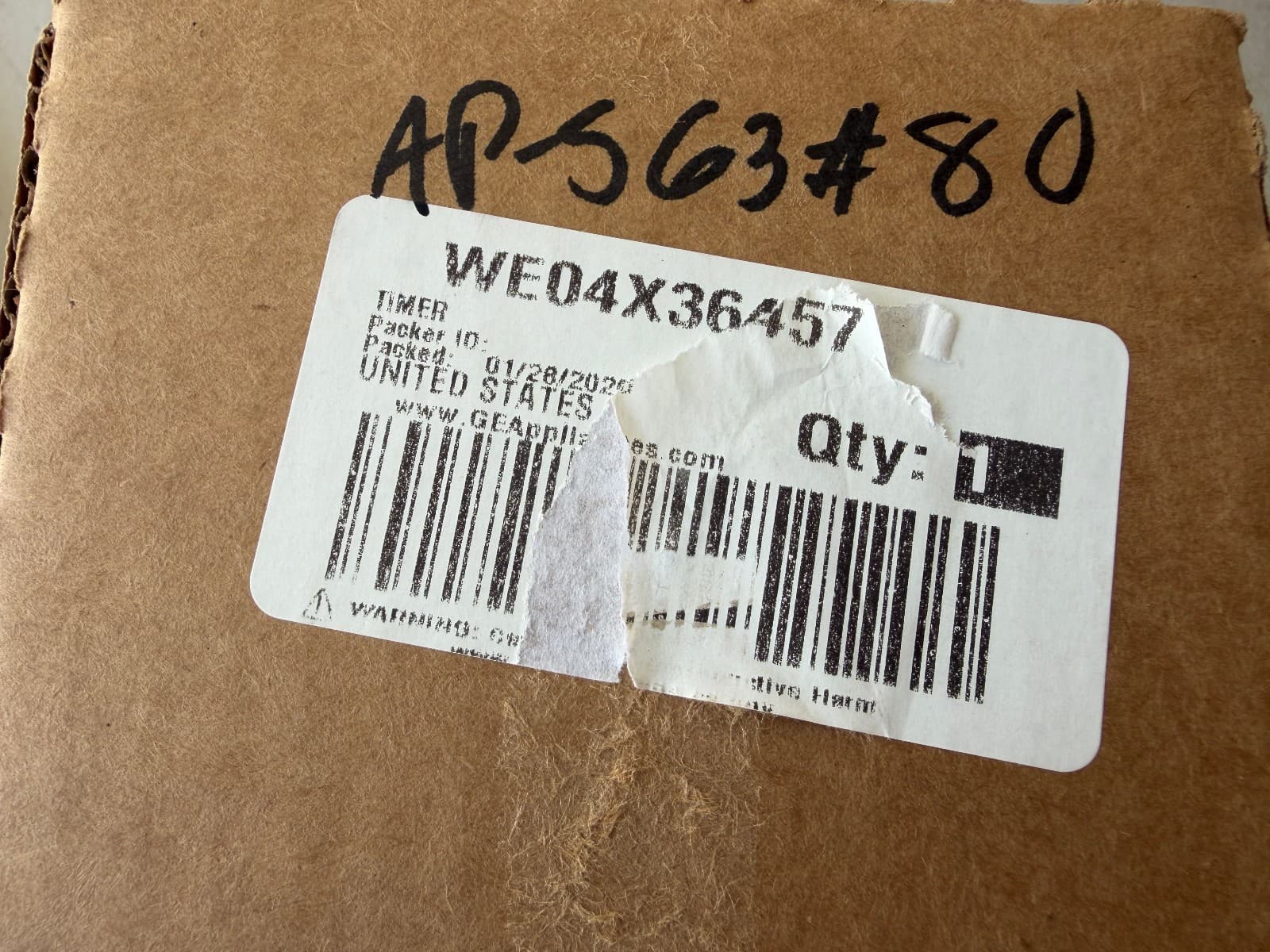 WE04X36457 GE  Timer New Genuine OEM — thumbnail 4