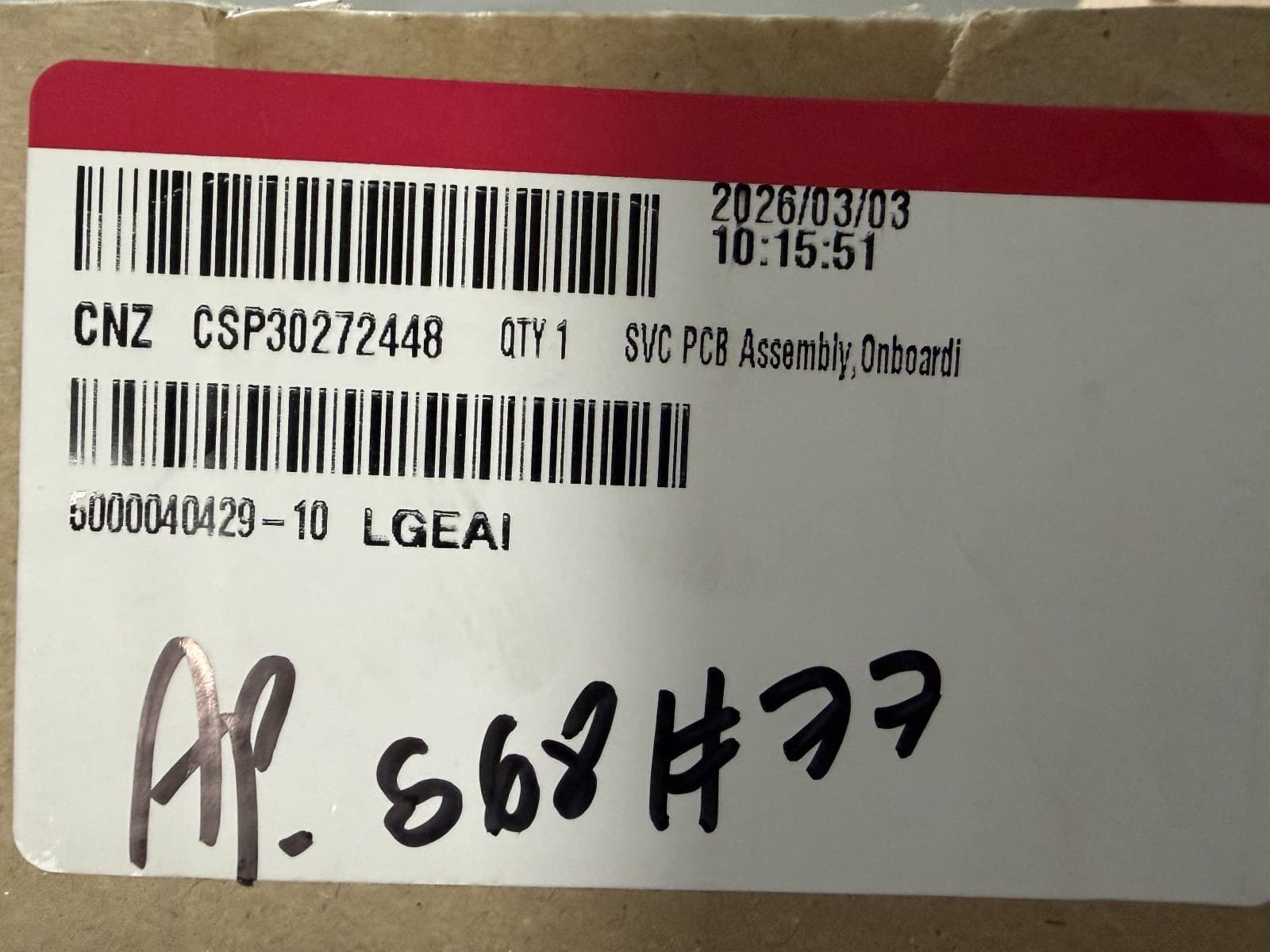 CSP30272448 GE  Washer Control Board New Genuine — thumbnail 4