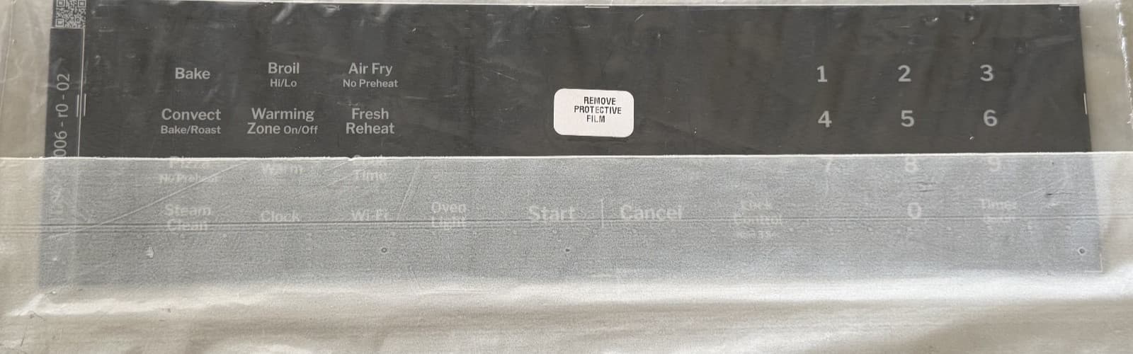 WB07X47344 OEM GE Range Oven Overlay  New Genuine