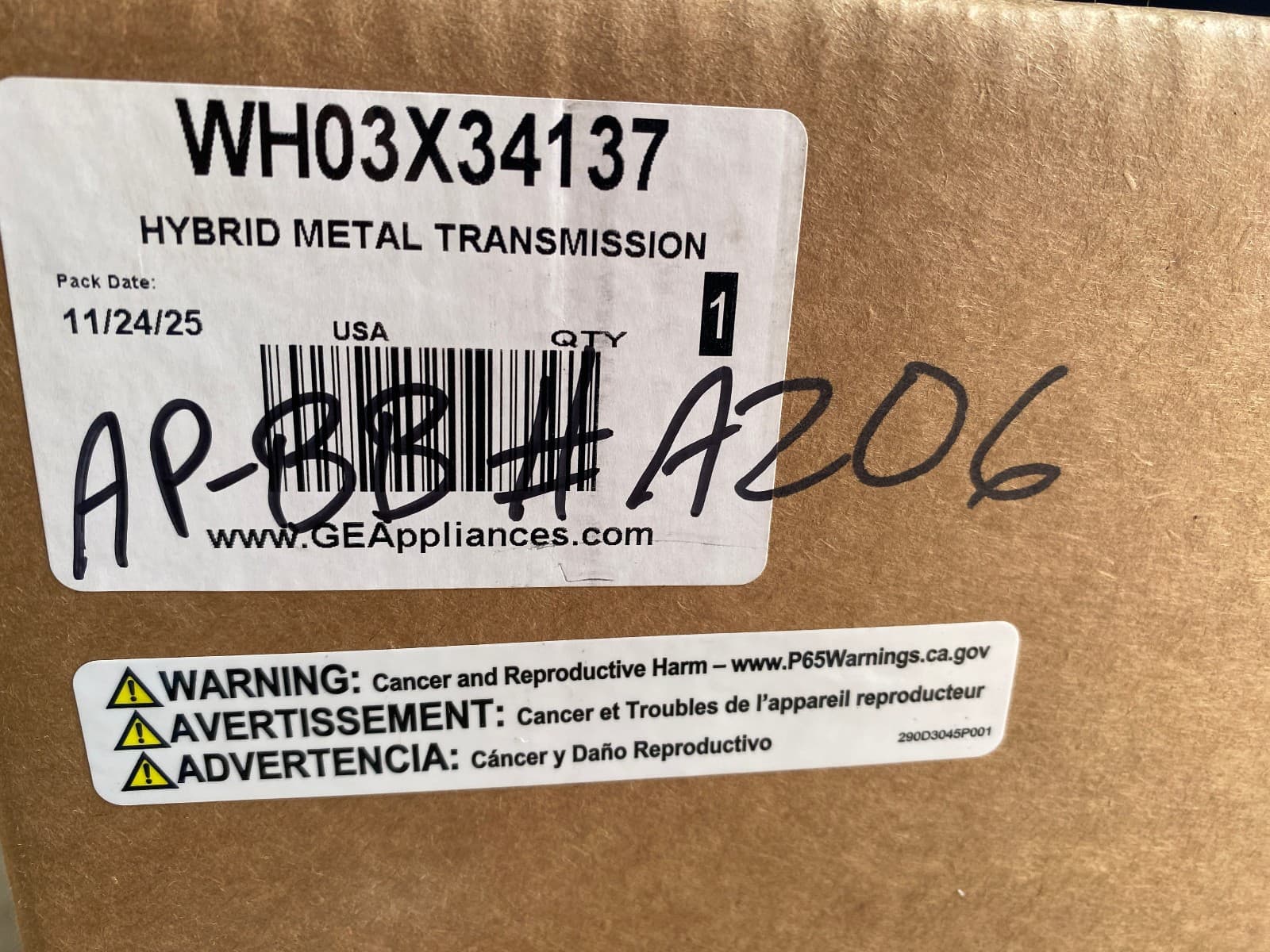 WH03X34137 OEM GE  Washer Platform Bearing Retainer Kit New Genuine — thumbnail 3