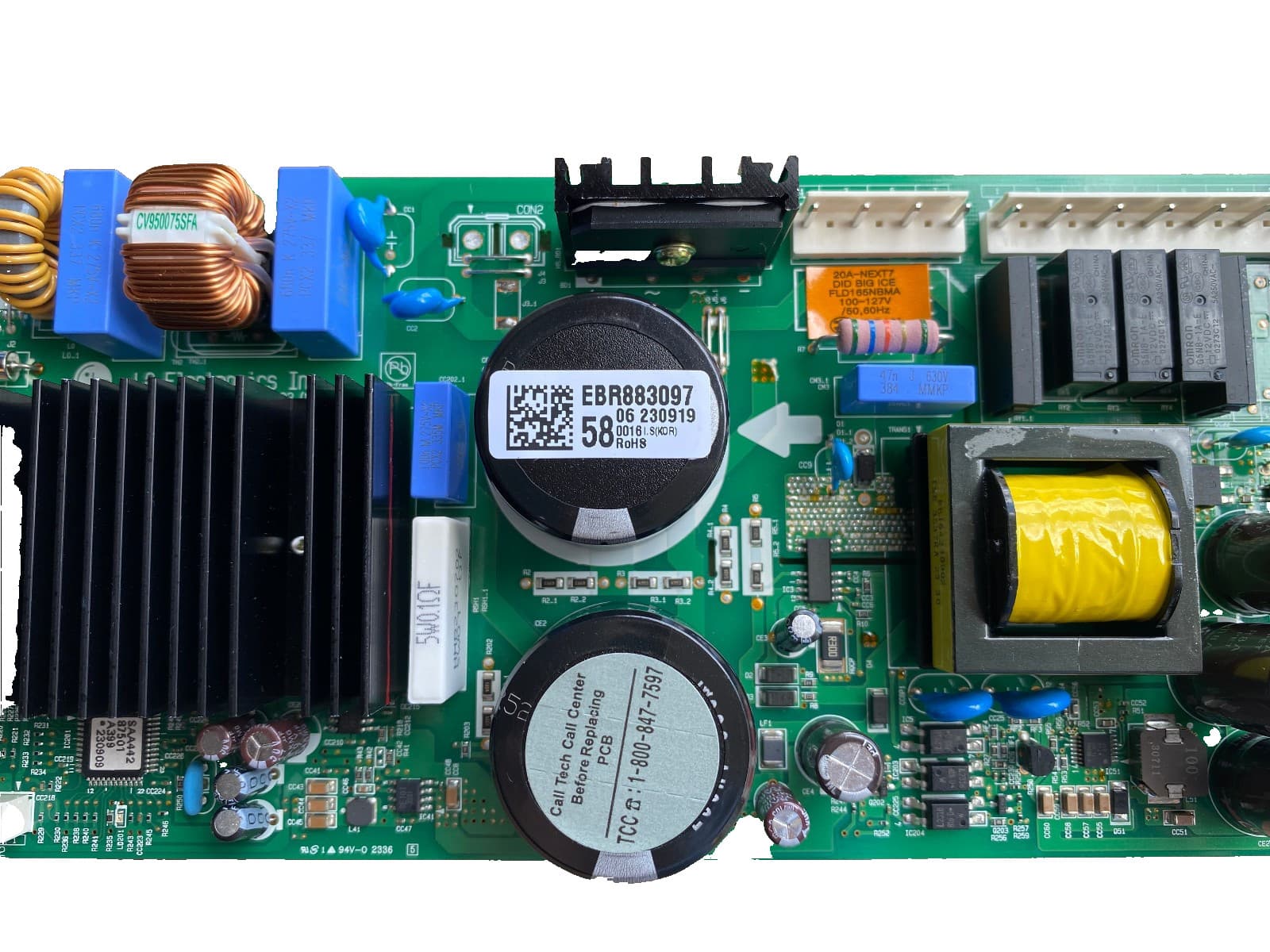 New Genuine OEM LG Main Power Control Board Ass LRMDC2306D/01 EBR88309758 — thumbnail 2