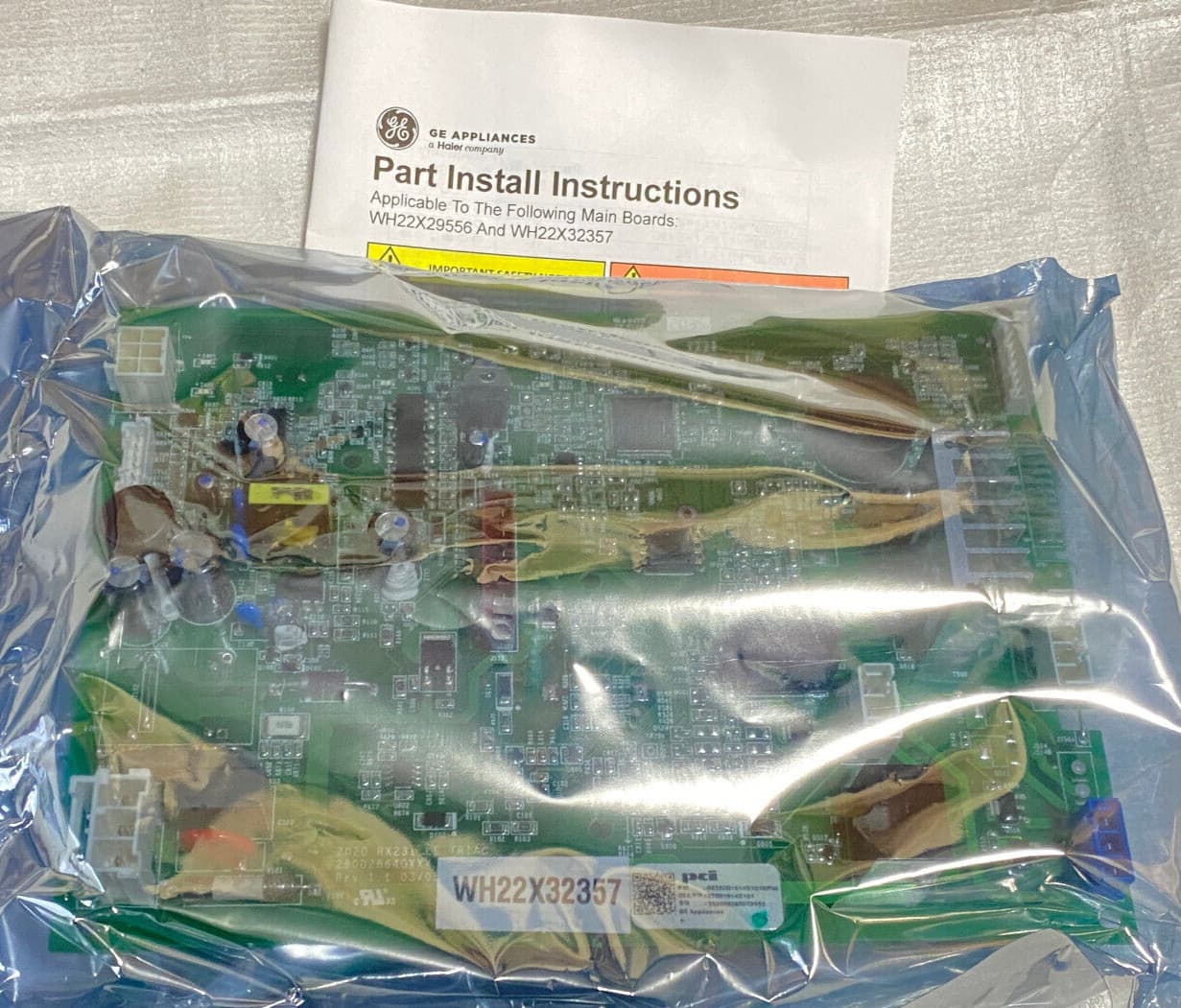 New Genuine OEM GE Washer Main Control Board W/instructions WH22X32357 — thumbnail 4