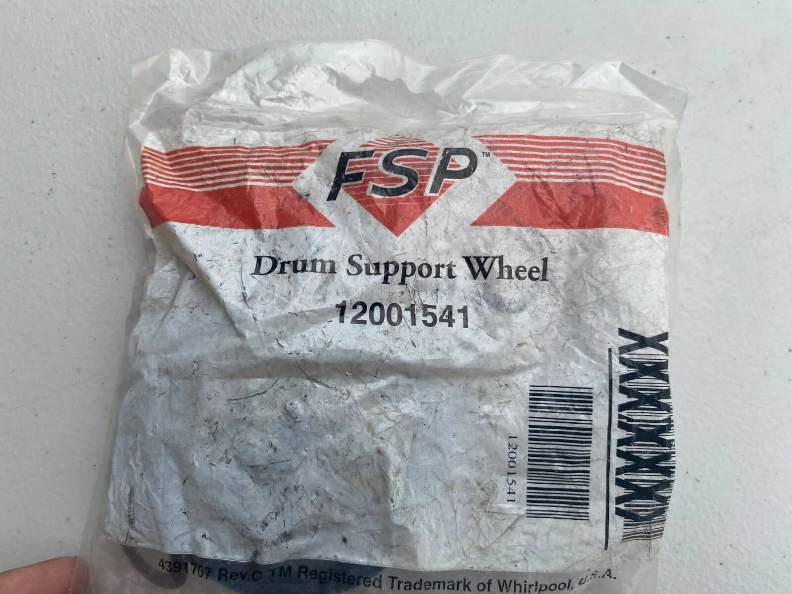 NEW Genuine OEM  Whirlpool Dryer Drum Support Roller MDG6800AW 12001541 — thumbnail 7