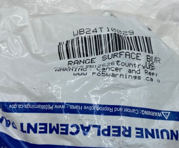 NEW Genuine OEM GE Range Surface Burner Control Switch WB24T10029 — thumbnail 2