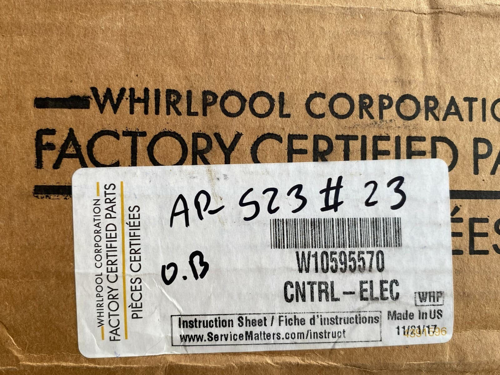 Genuine OEM Whirlpool Dishwasher Electronic Control Board W10595570 — thumbnail 4