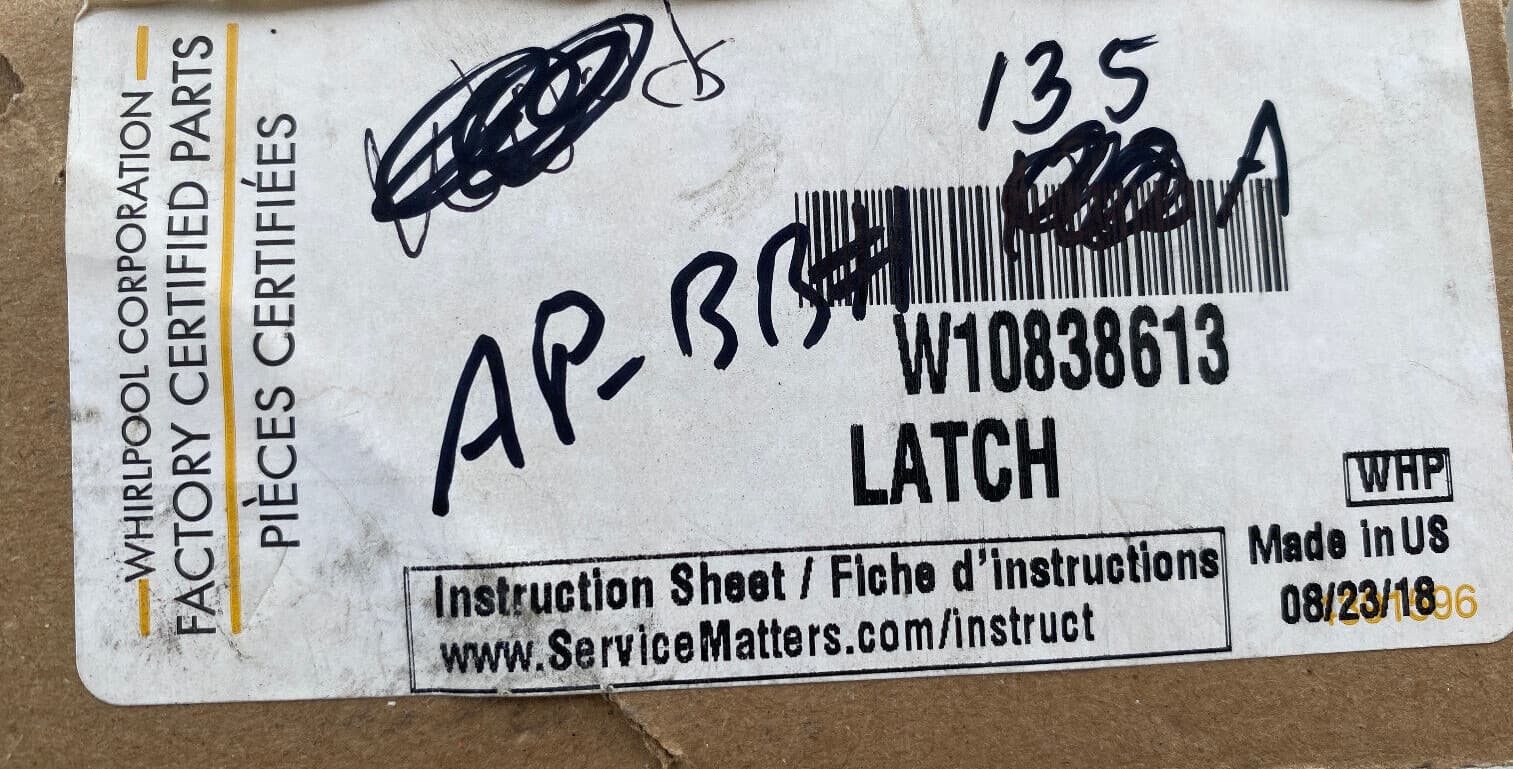 W10838613  OEM Whirlpool Lid Lock Assembly New Genuine — thumbnail 4