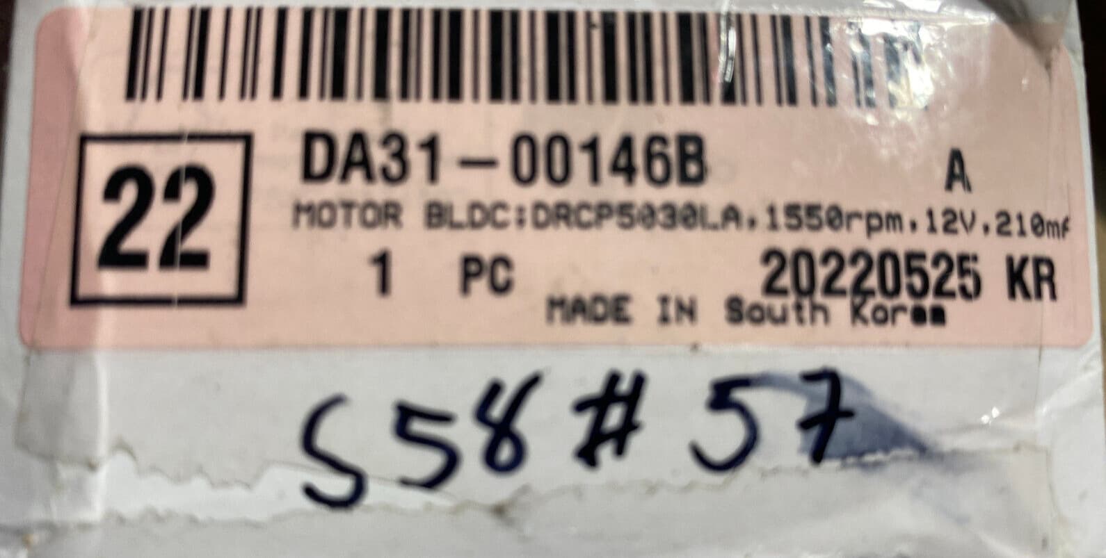 New Genuine OEM Samsung Refrigerator Fan Motor DA31-00146B — thumbnail 9