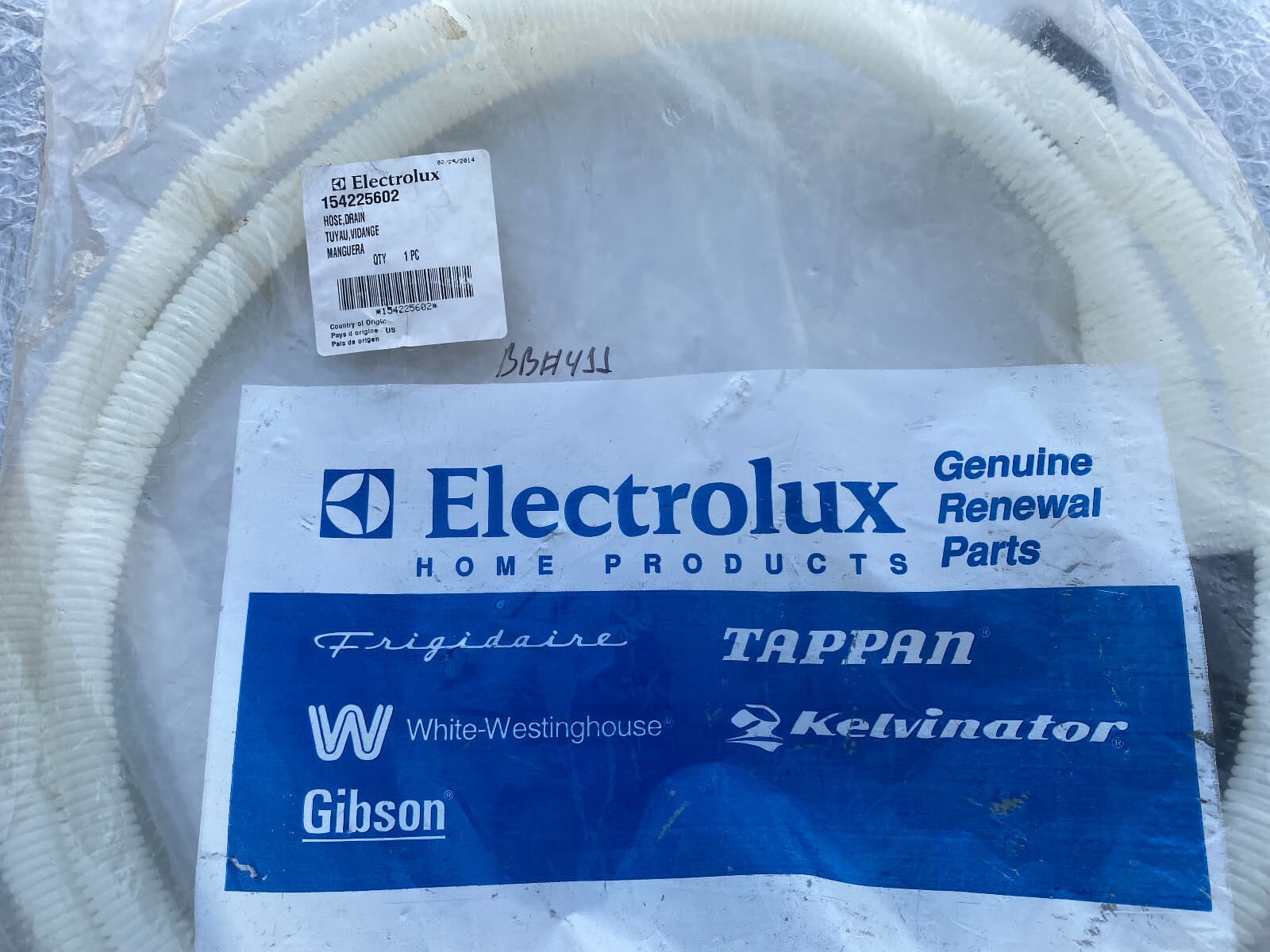New Genuine OEM Electrolux Frigidaire Dishwasher Hose Drain 154225602 — thumbnail 2