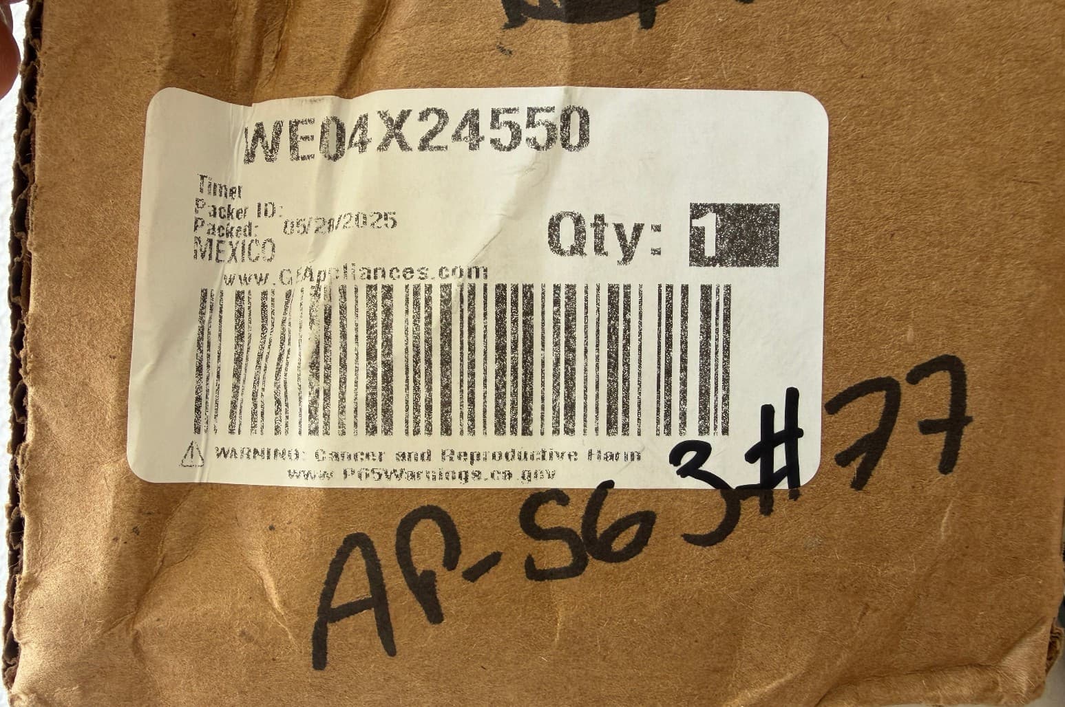 GE WE04X24550 Dryer Timer New Genuine OEM — thumbnail 4